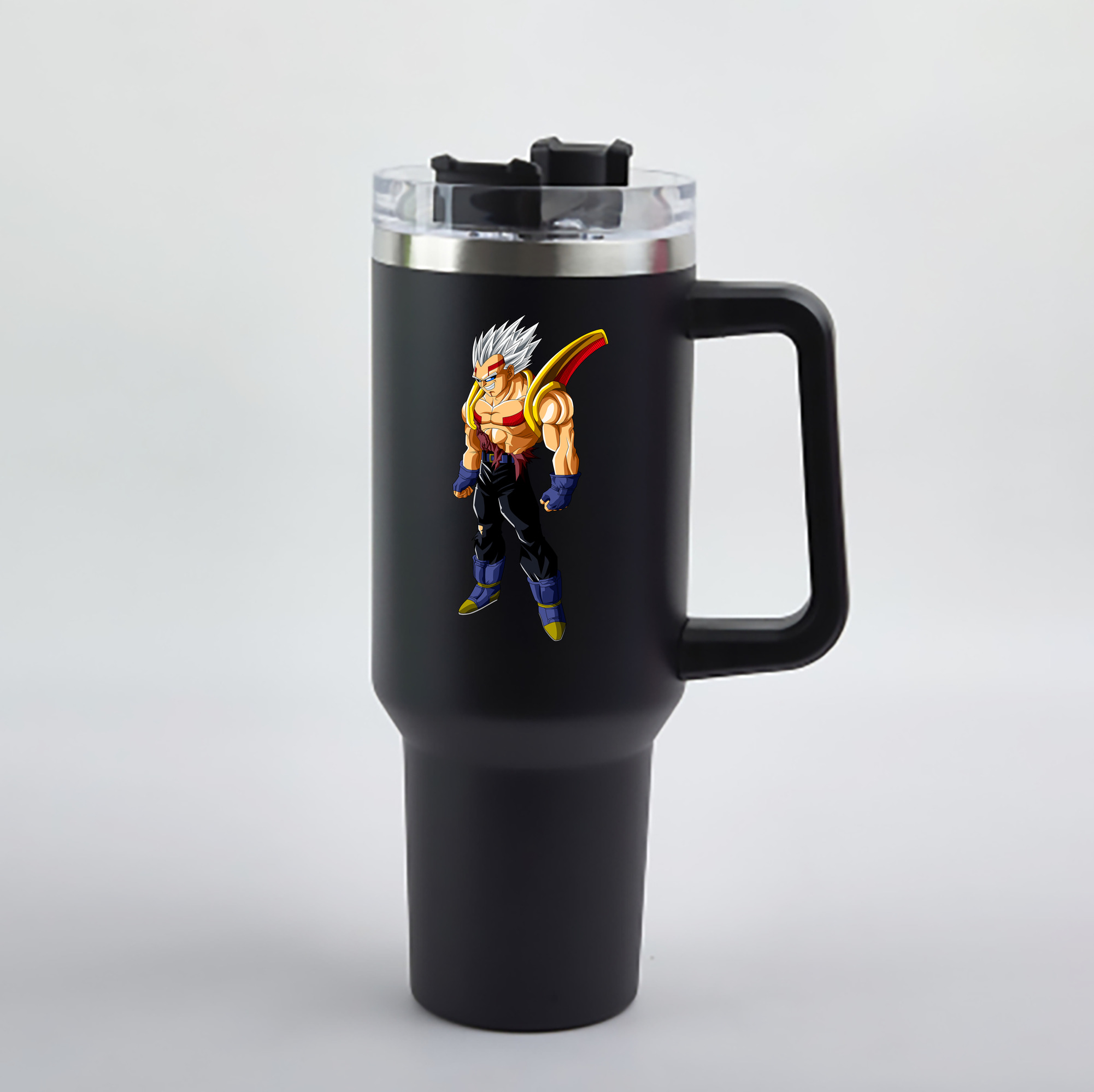 （画像用） ドラゴンボール DRAGON BALL 1200mL車用タンブラー - クリスタルステッカー（プラスチックストロー付き）