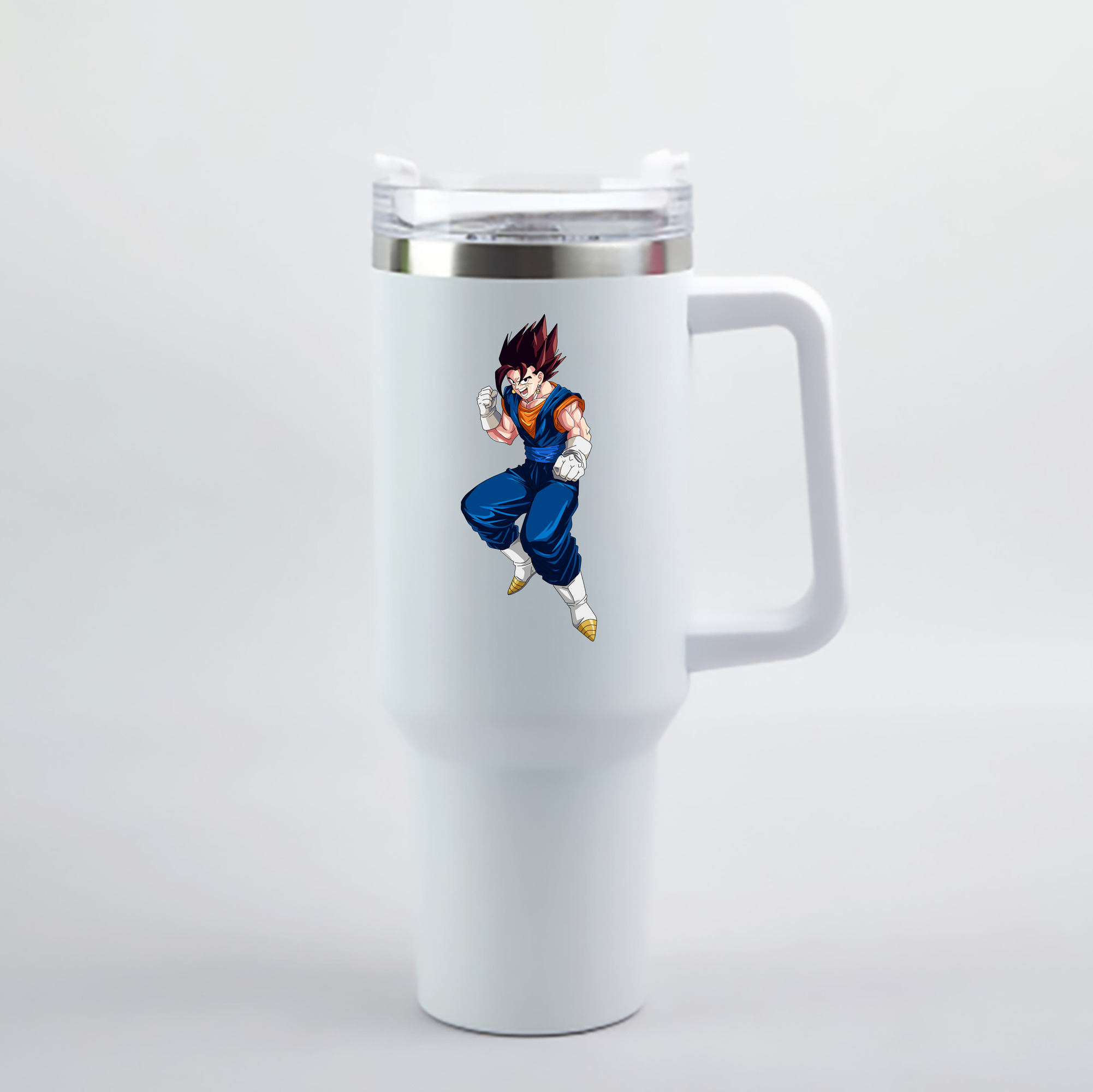 （画像用） ドラゴンボール 孫 悟飯（そんごはん）DRAGON BALL Son Gohan 1200mL車用タンブラー - クリスタルステッカー（プラスチックストロー付き）