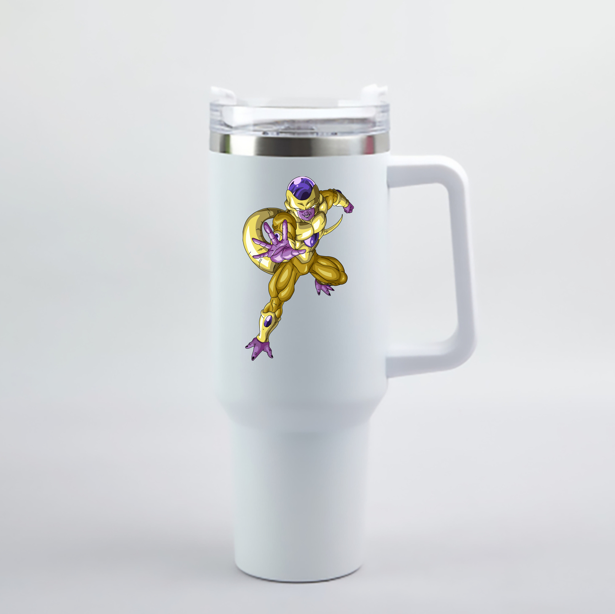 （画像用） ドラゴンボール フリーザ DRAGON BALL Frieza 1200mL車用タンブラー - クリスタルステッカー（プラスチックストロー付き）