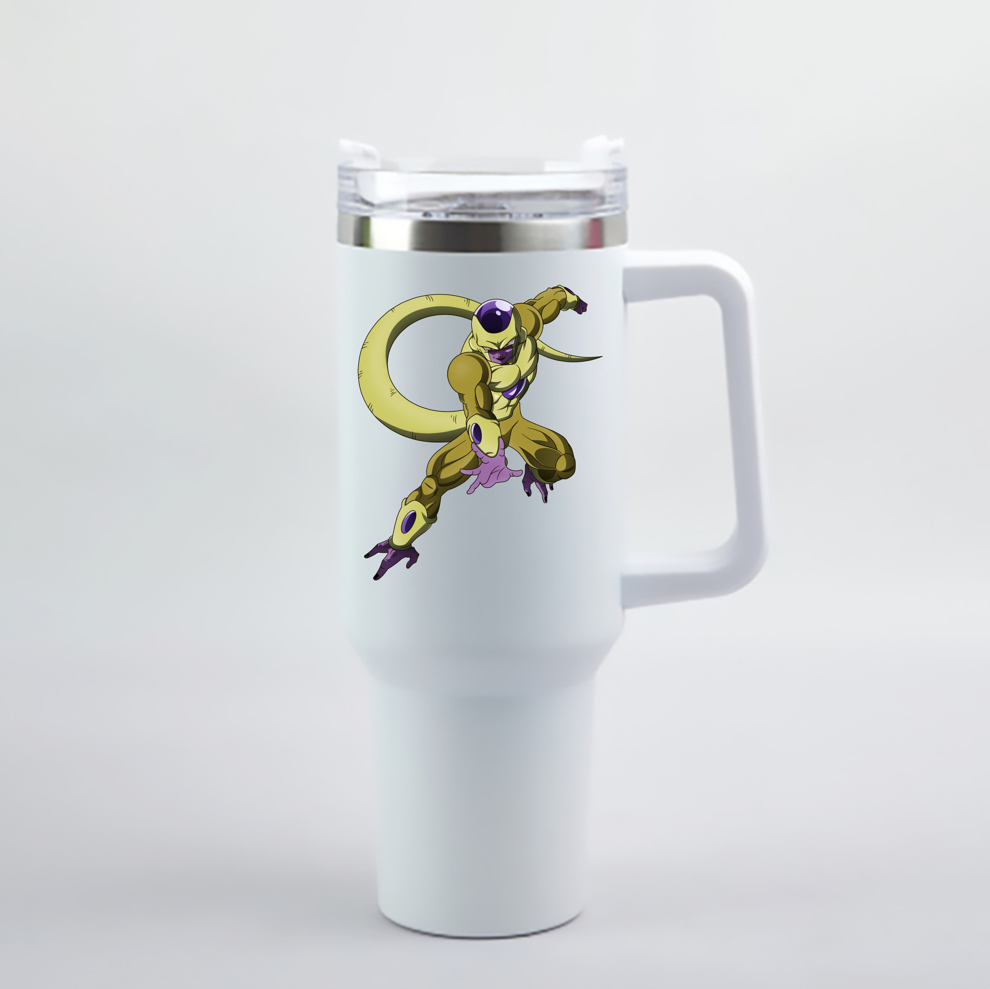 （画像用） ドラゴンボール フリーザ DRAGON BALL Frieza 1200mL車用タンブラー - クリスタルステッカー（プラスチックストロー付き）