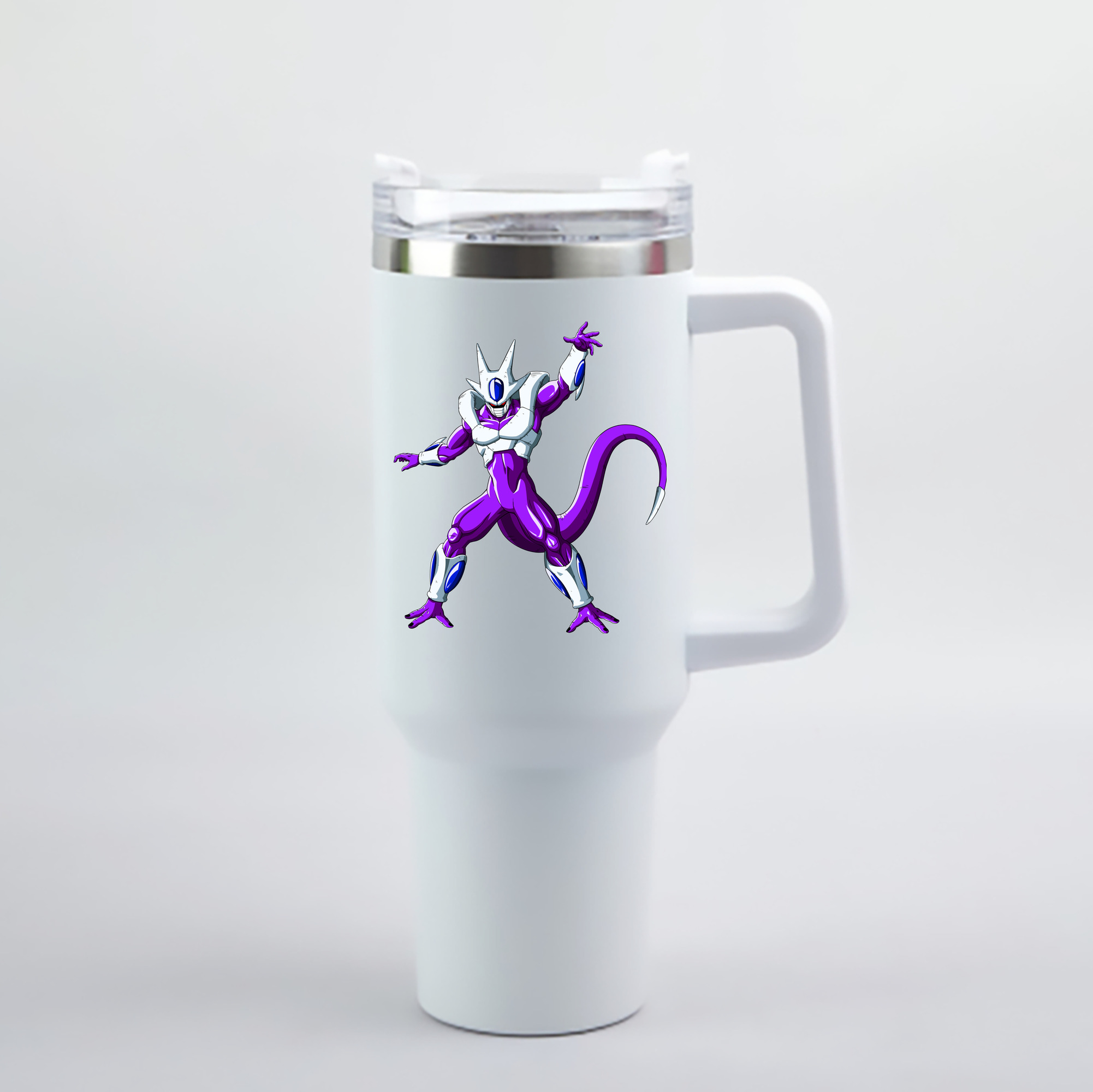 （画像用） ドラゴンボール クウラ DRAGON BALL Cooler Coora 1200mL車用タンブラー - クリスタルステッカー（プラスチックストロー付き）