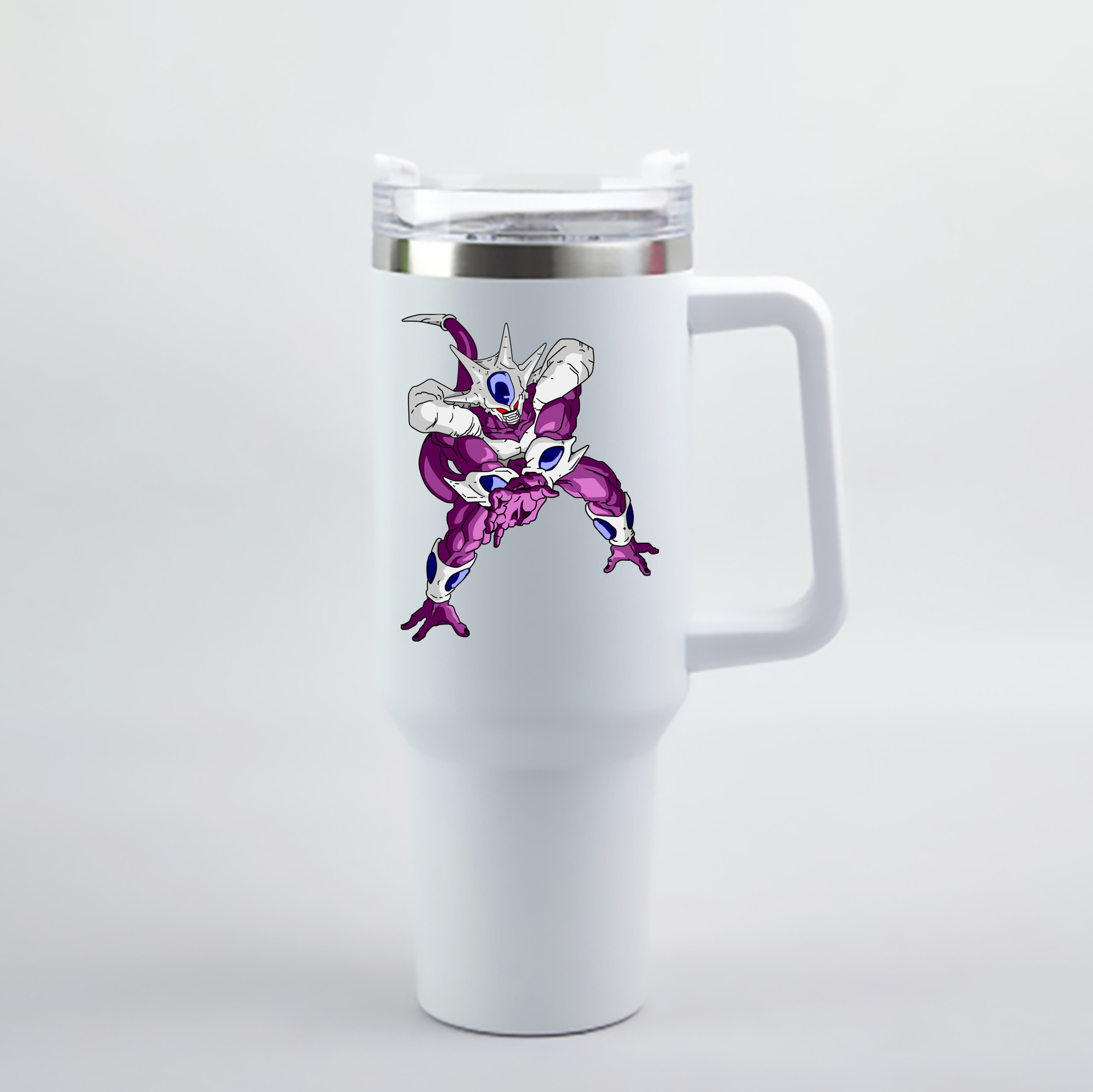 （画像用） ドラゴンボール クウラ DRAGON BALL Cooler Coora 1200mL車用タンブラー - クリスタルステッカー（プラスチックストロー付き）