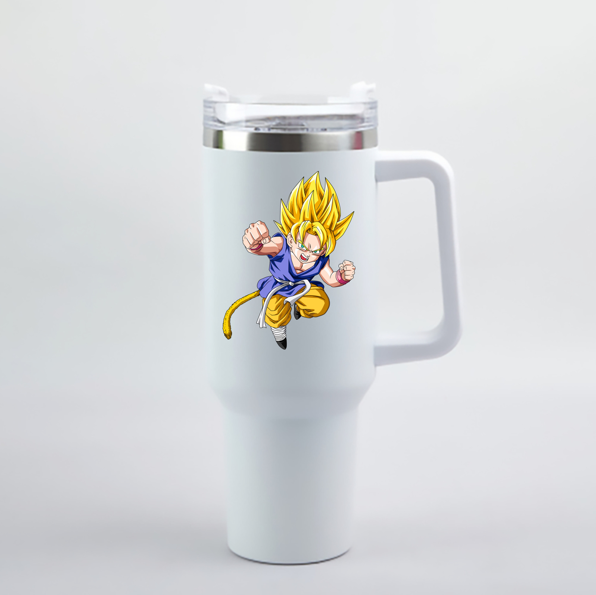 （画像用） ドラゴンボール ベジット DRAGON BALL Vegetto 1200mL車用タンブラー - クリスタルステッカー（プラスチックストロー付き）