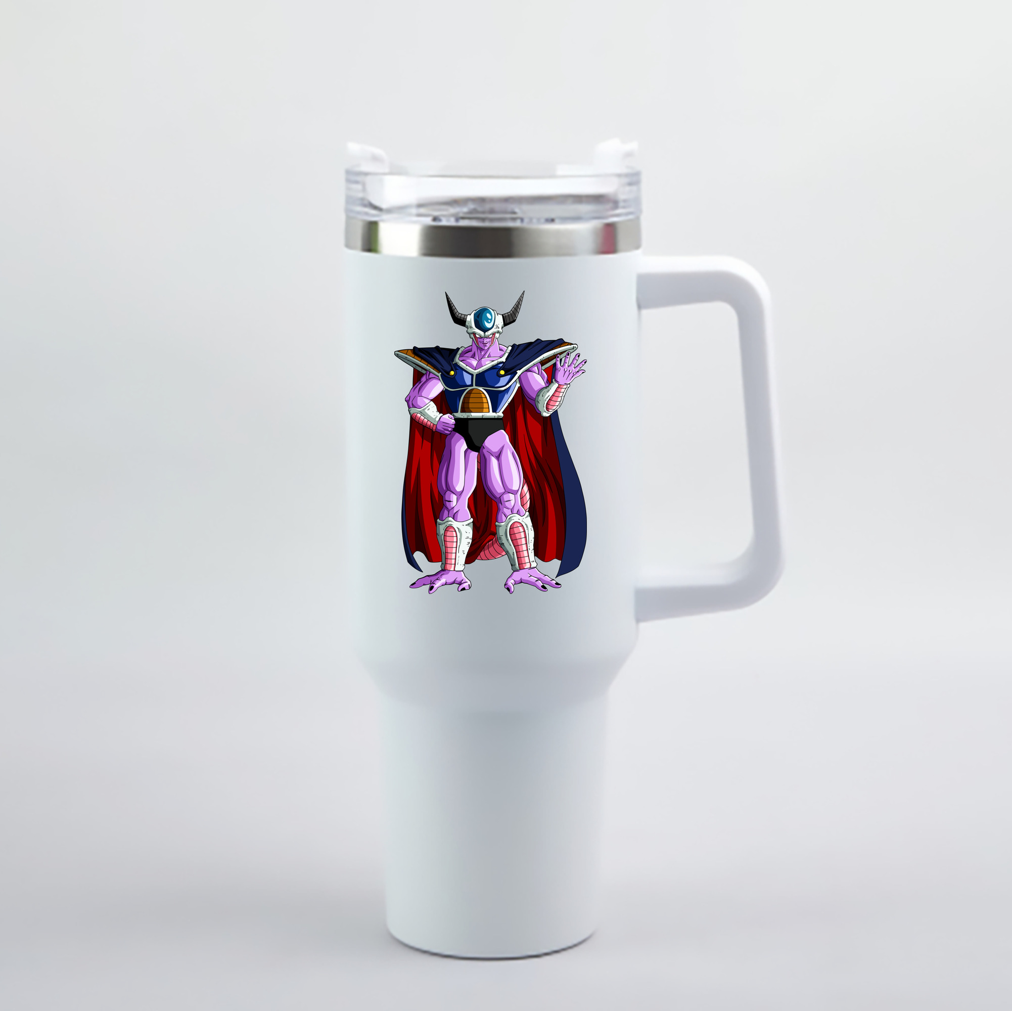 （画像用） ドラゴンボール コルド大王 DRAGON BALL King Cold 1200mL車用タンブラー - クリスタルステッカー（プラスチックストロー付き）
