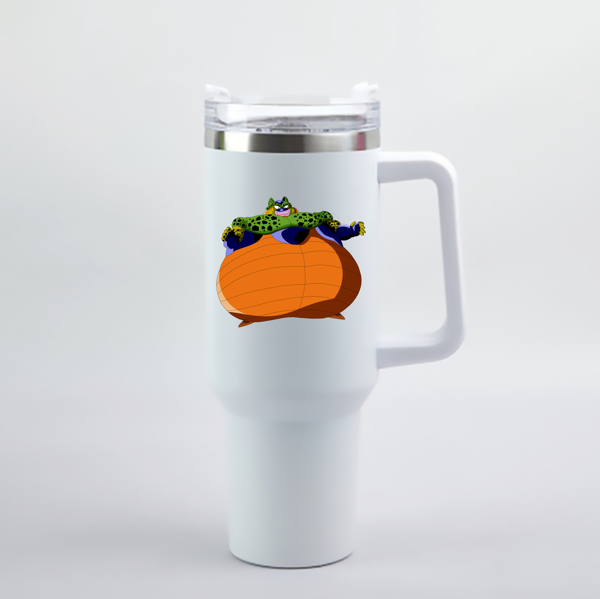 （画像用） ドラゴンボール セル DRAGON BALL Cell 1200mL車用タンブラー - クリスタルステッカー（プラスチックストロー付き）