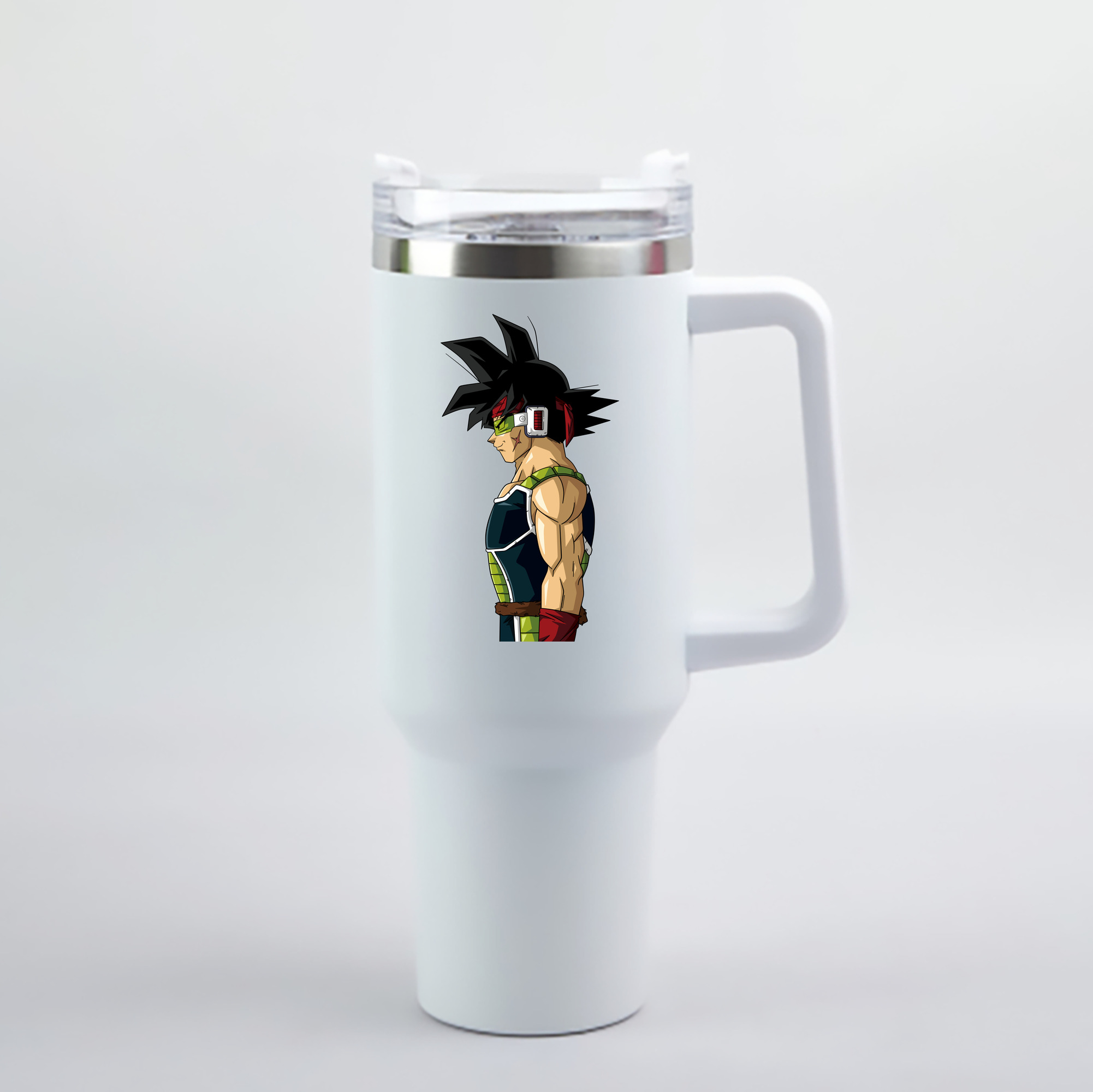 （画像用） ドラゴンボール バーダック DRAGON BALL Burdock 1200mL車用タンブラー - クリスタルステッカー（プラスチックストロー付き）