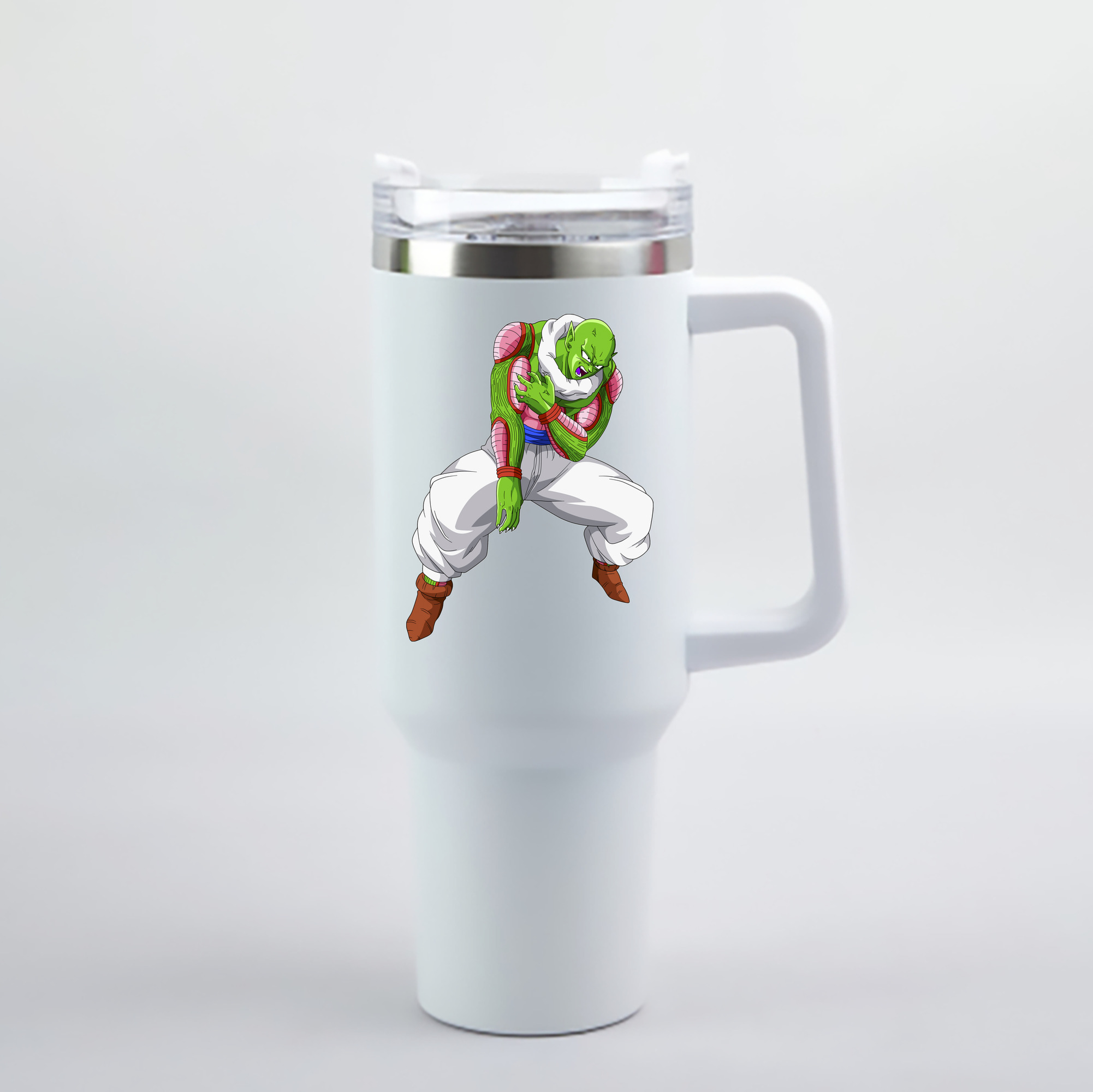 （画像用） ドラゴンボール ピッコロ DRAGON BALL Piccolo 1200mL車用タンブラー - クリスタルステッカー（プラスチックストロー付き）