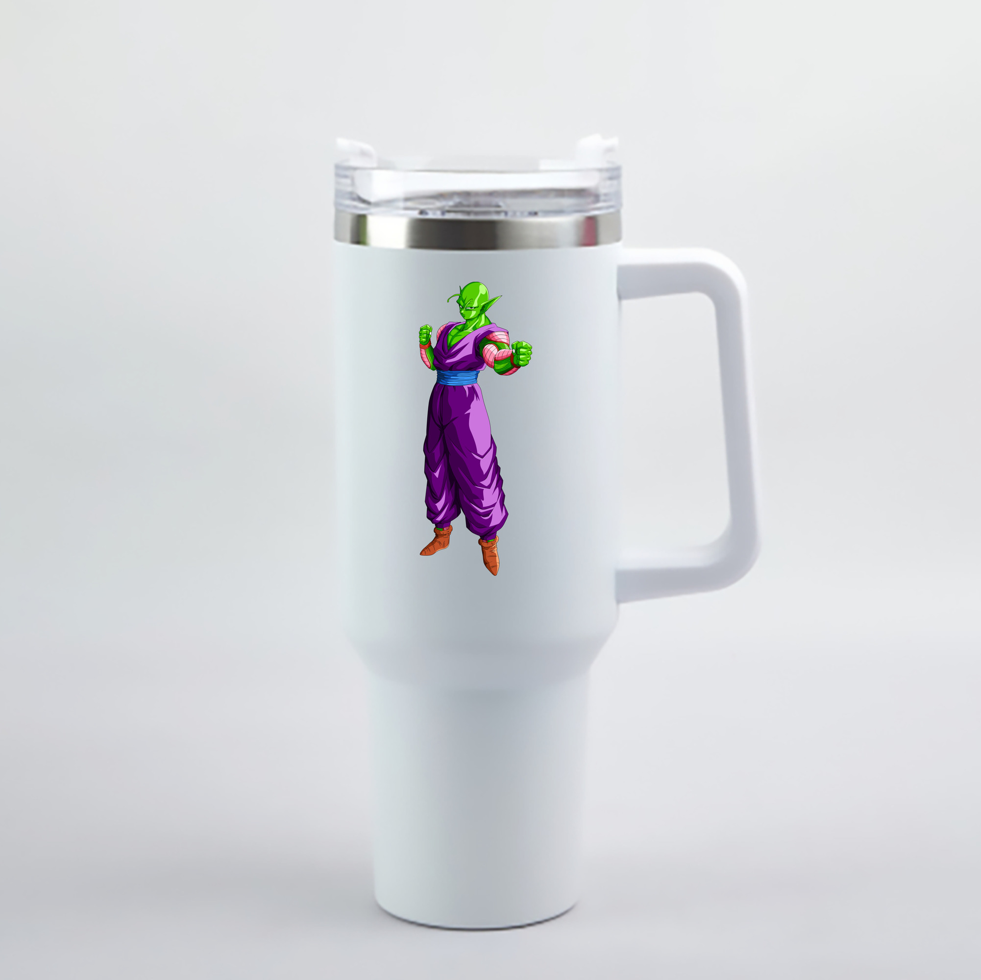 （画像用） ドラゴンボール ピッコロ DRAGON BALL Piccolo 1200mL車用タンブラー - クリスタルステッカー（プラスチックストロー付き）