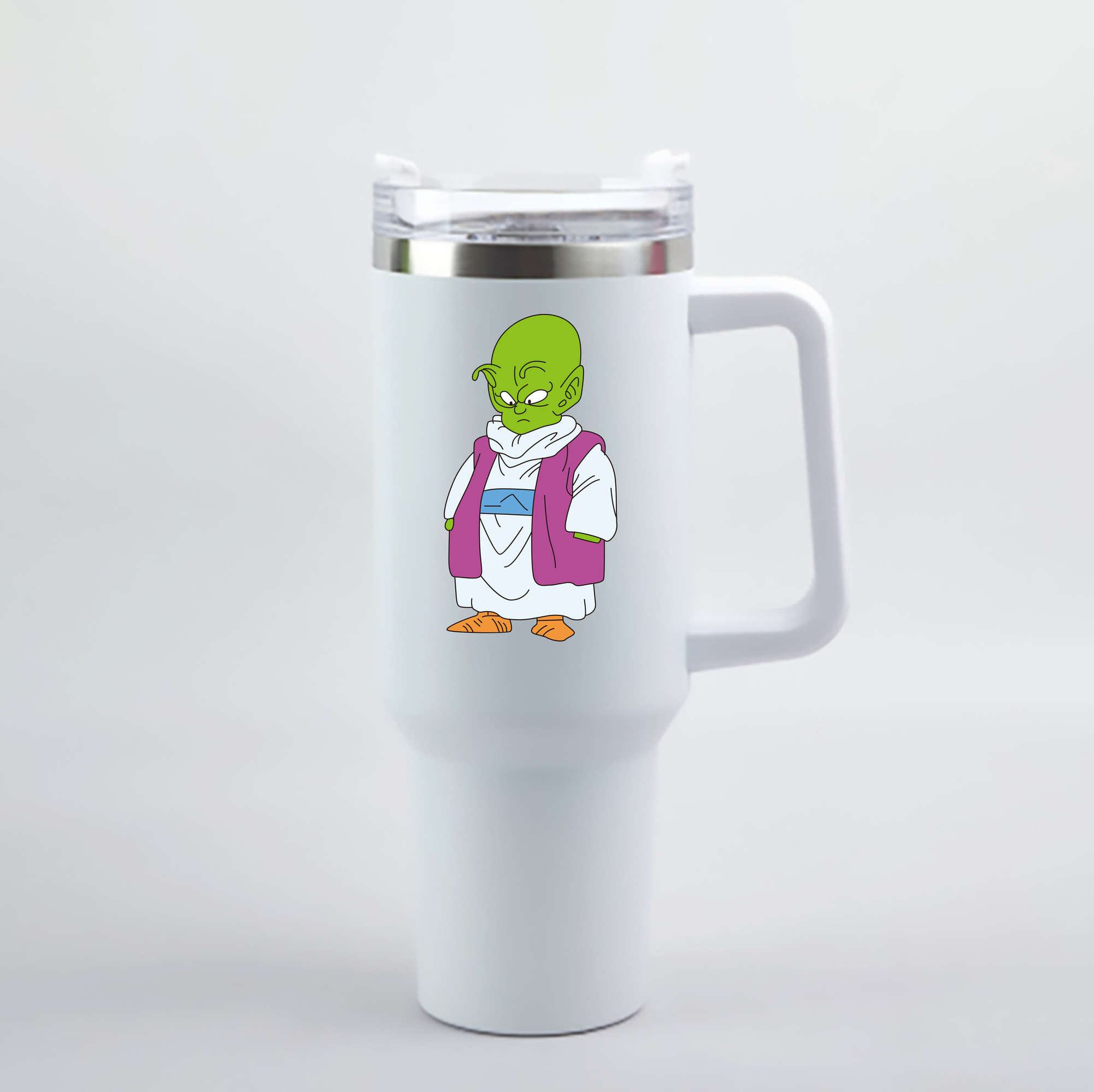 （画像用） ドラゴンボール ピッコロ DRAGON BALL Piccolo 1200mL車用タンブラー - クリスタルステッカー（プラスチックストロー付き）