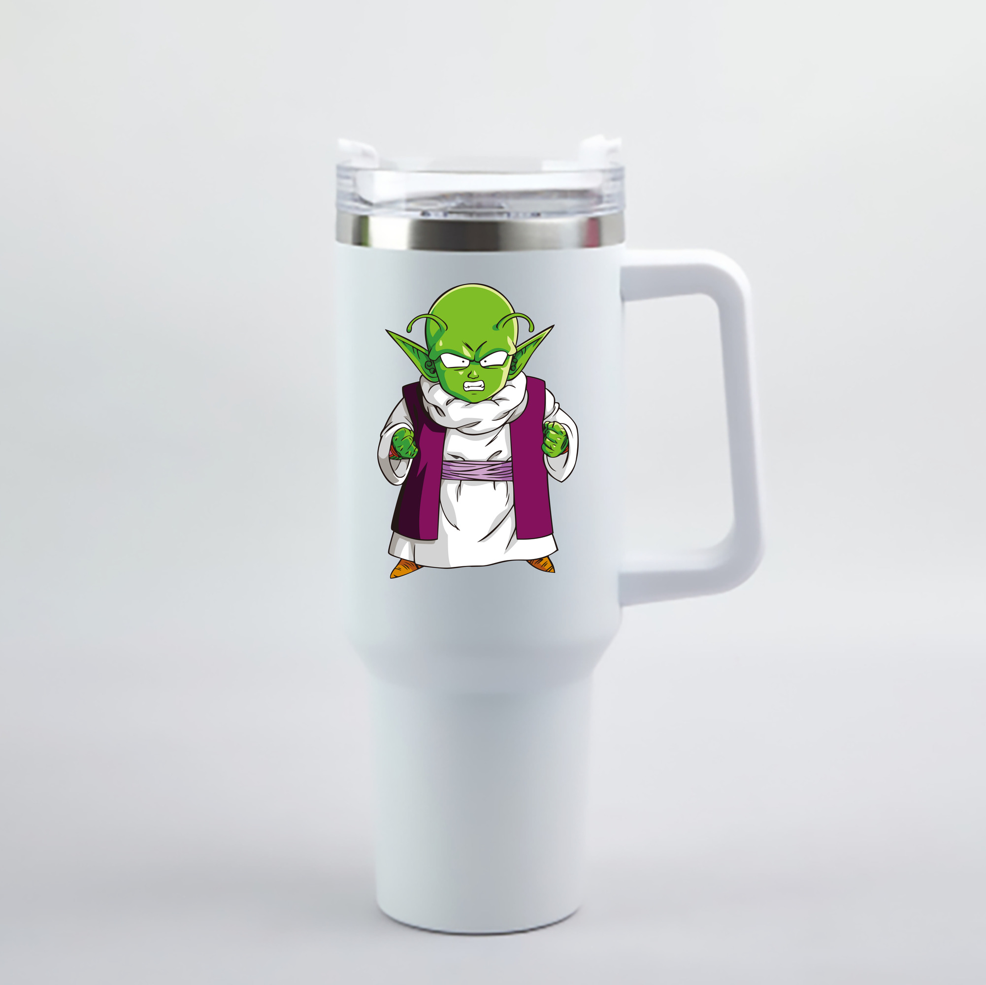 （画像用） ドラゴンボール ピッコロ DRAGON BALL Piccolo 1200mL車用タンブラー - クリスタルステッカー（プラスチックストロー付き）