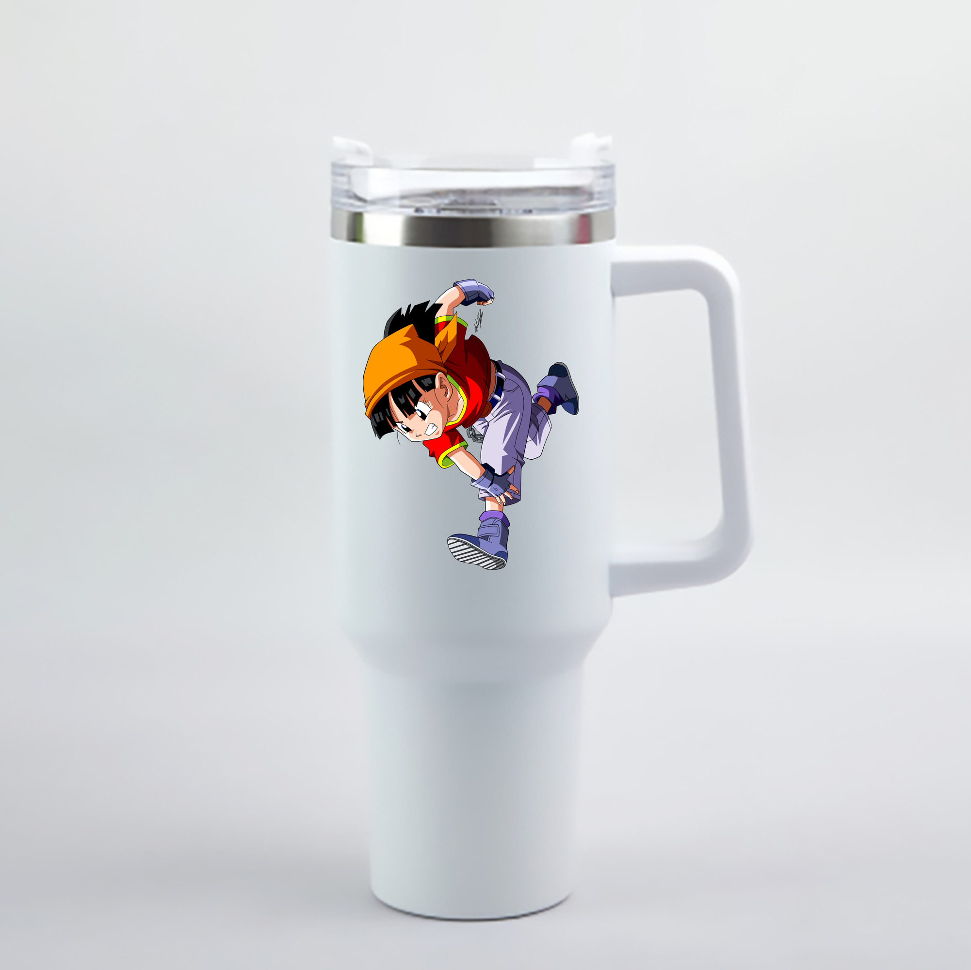 （画像用） ドラゴンボール パン DRAGON BALL Pan 1200mL車用タンブラー - クリスタルステッカー（プラスチックストロー付き）