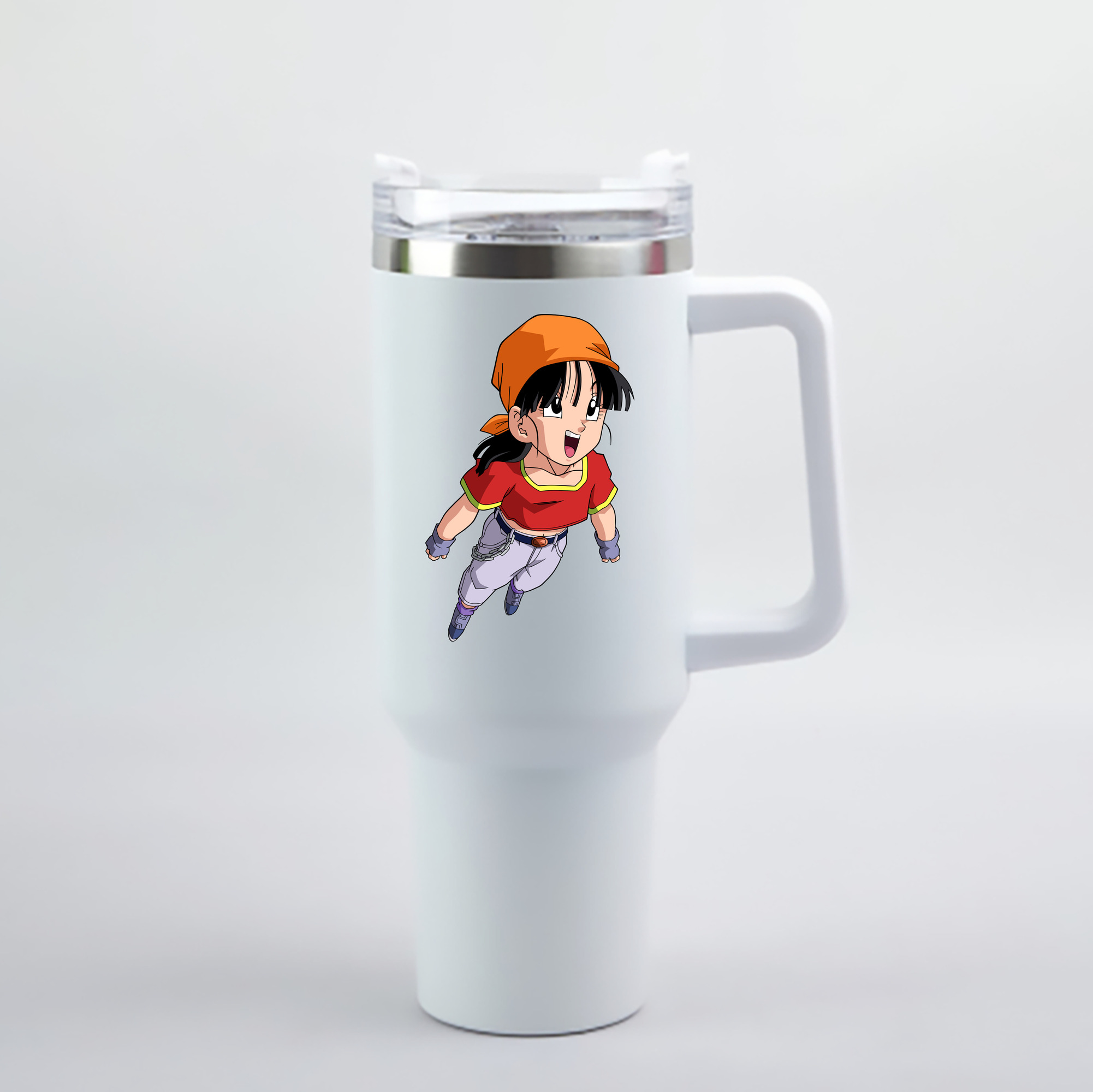 （画像用） ドラゴンボール パン DRAGON BALL Pan 1200mL車用タンブラー - クリスタルステッカー（プラスチックストロー付き）