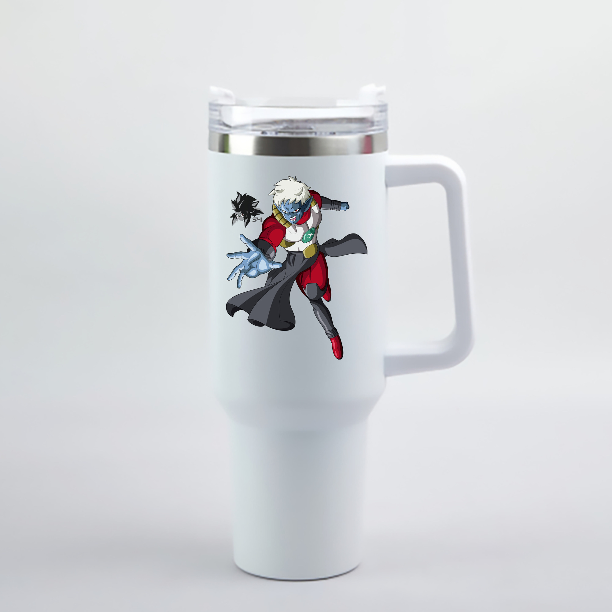 （画像用） ドラゴンボール DRAGON BALL 1200mL車用タンブラー - クリスタルステッカー（プラスチックストロー付き）