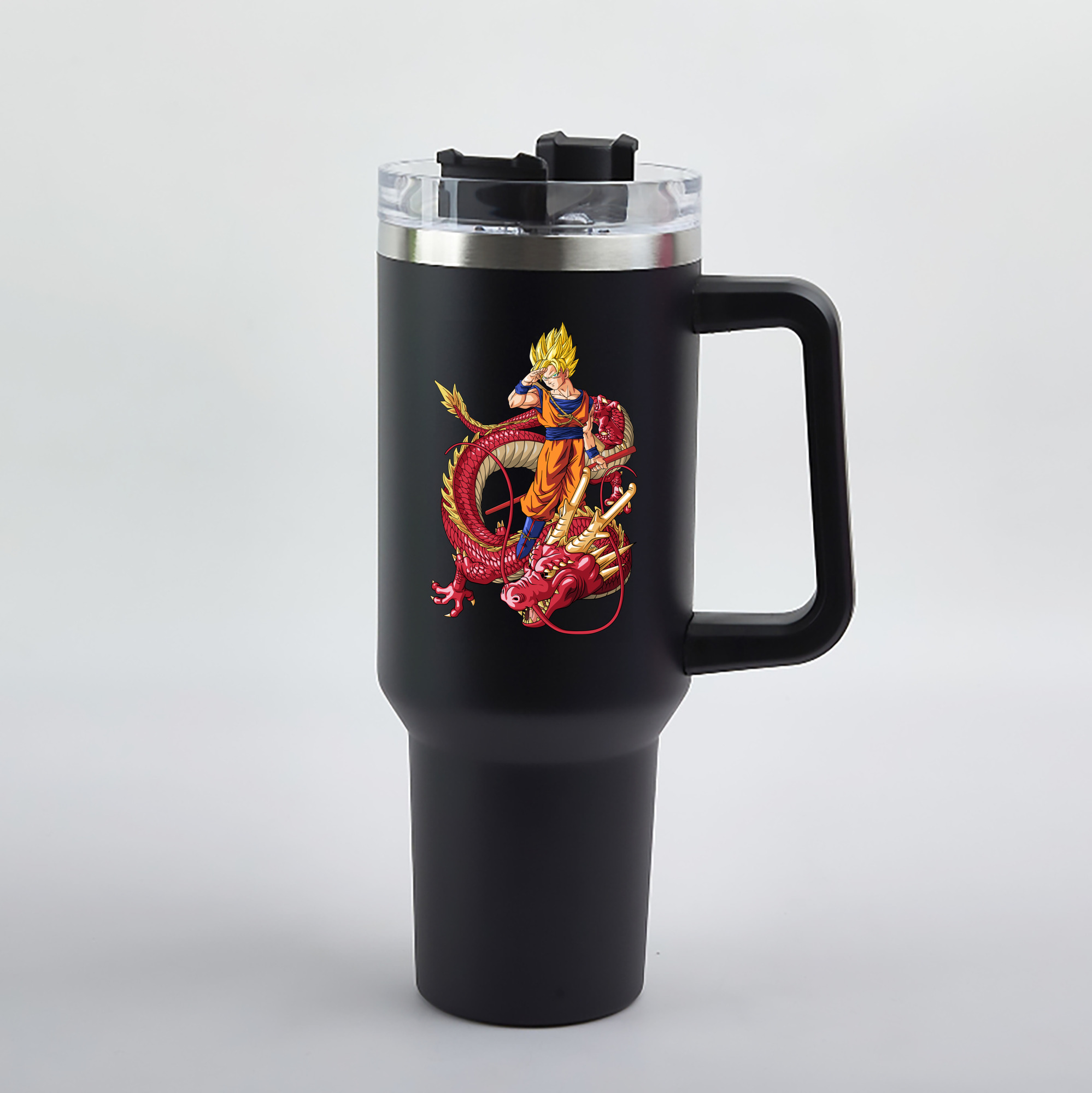 （画像用） ドラゴンボール 孫悟空（そん ごくう）Son Goku カカロット DRAGON BALL Kakarotto 1200mL車用タンブラー（カラープリント）