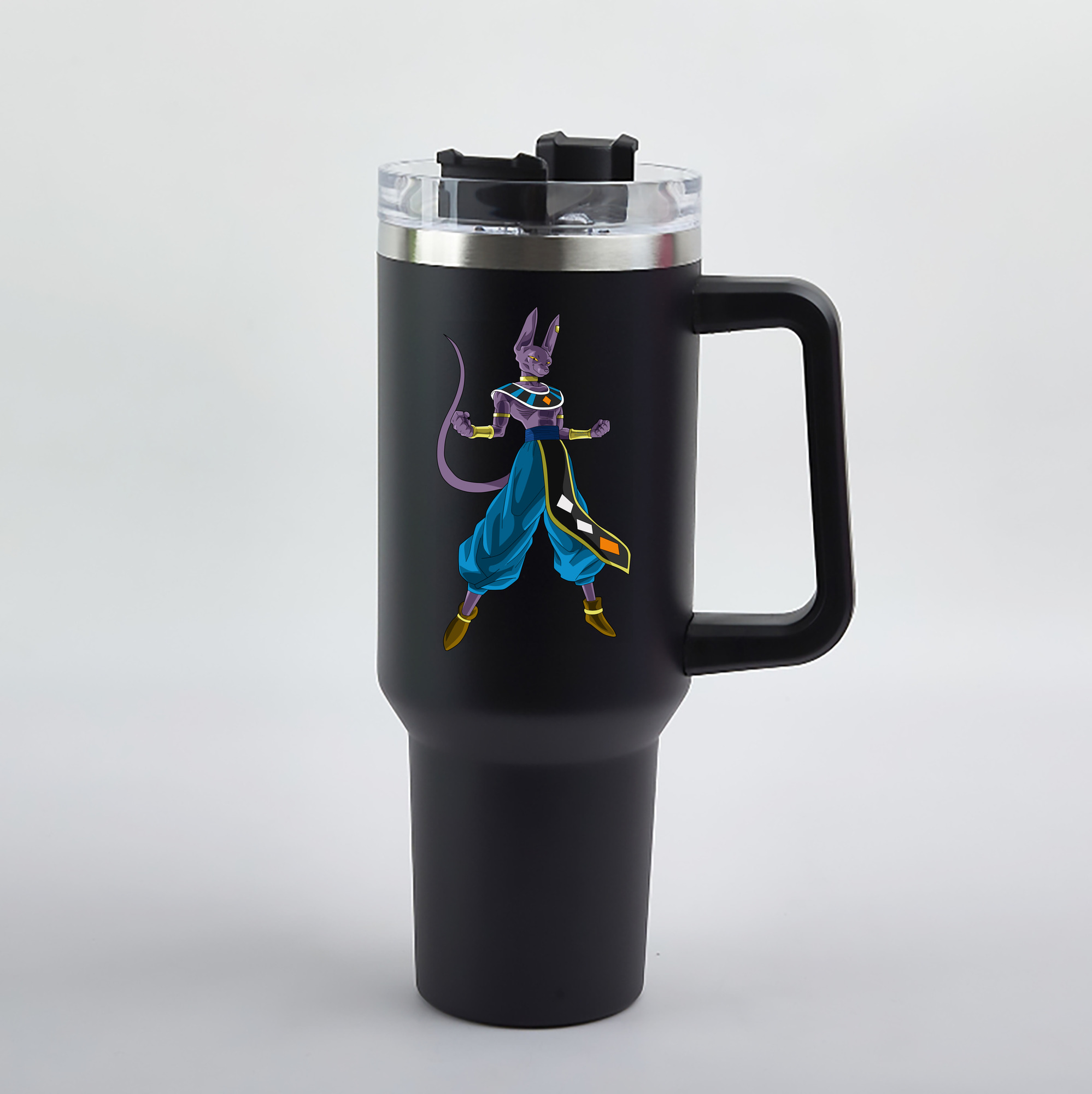 （画像用） ドラゴンボール ビルス 破壊神ビルス DRAGON BALL Beerus Birusu 1200mL車用タンブラー（カラープリント）