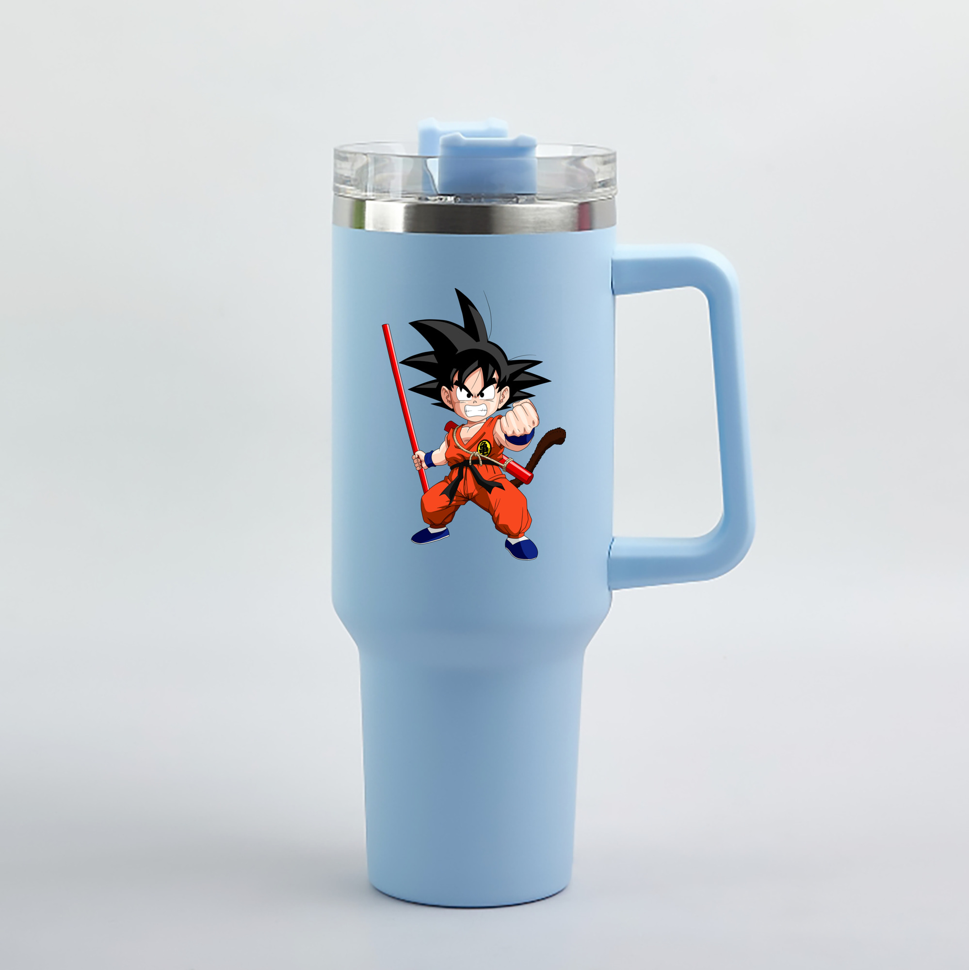 （画像用） ドラゴンボール 孫悟空（そん ごくう）Son Goku カカロット DRAGON BALL Kakarotto 1200mL車用タンブラー（カラープリント）