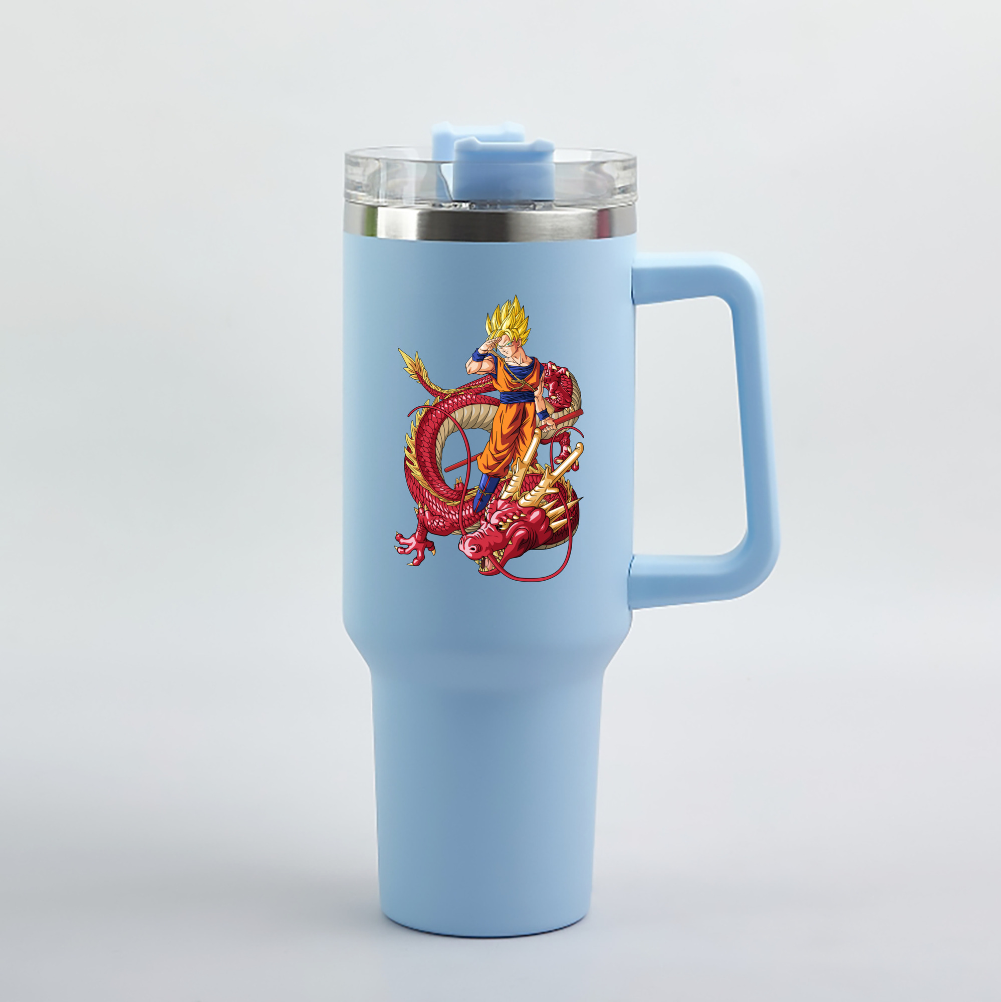 （画像用） ドラゴンボール 孫悟空（そん ごくう）Son Goku カカロット DRAGON BALL Kakarotto 1200mL車用タンブラー（カラープリント）