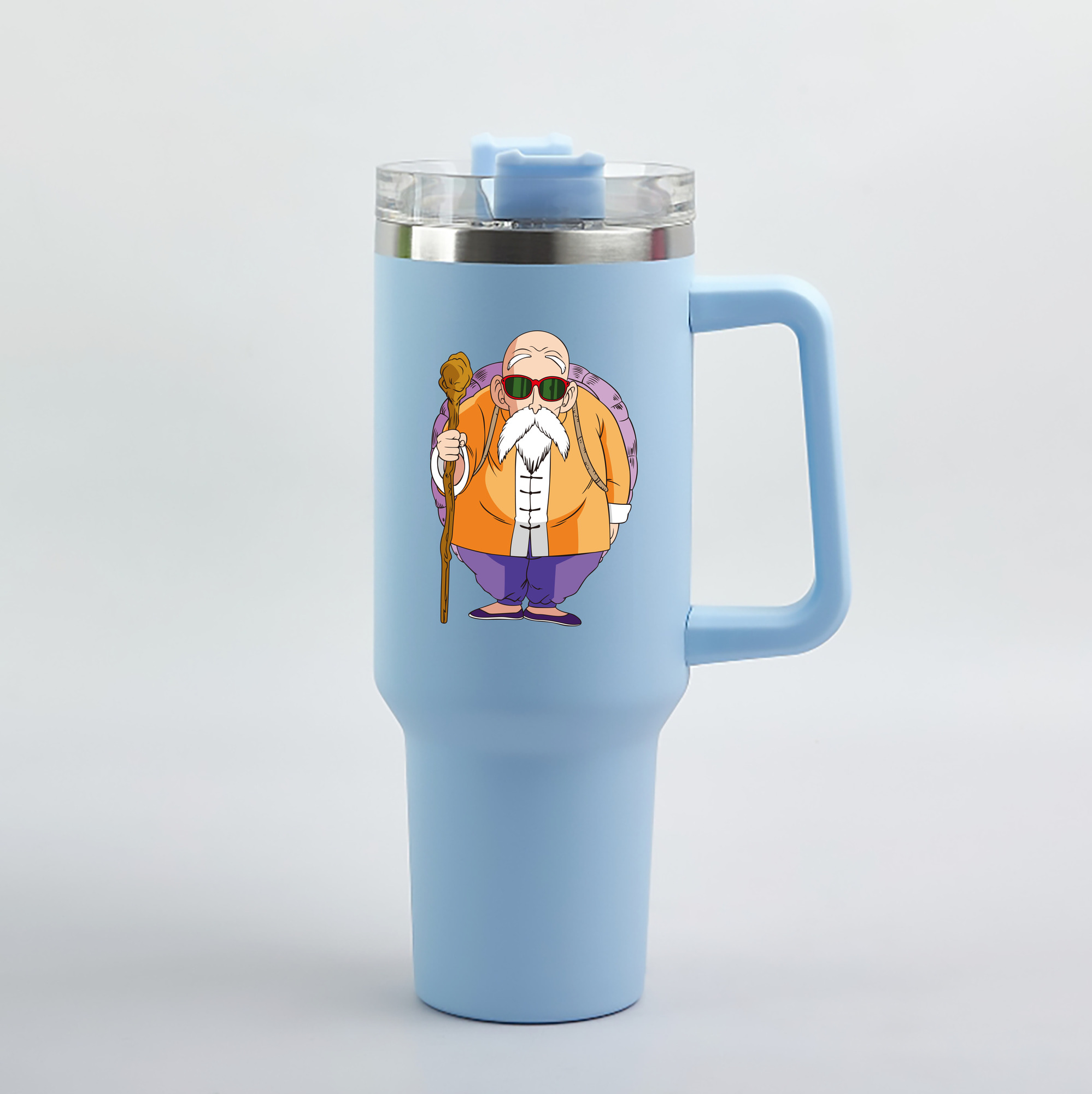 （画像用） ドラゴンボール 亀仙人（かめせんにん） DRAGON BALL Master Roshi Kame Sennin 1200mL車用タンブラー（カラープリント）