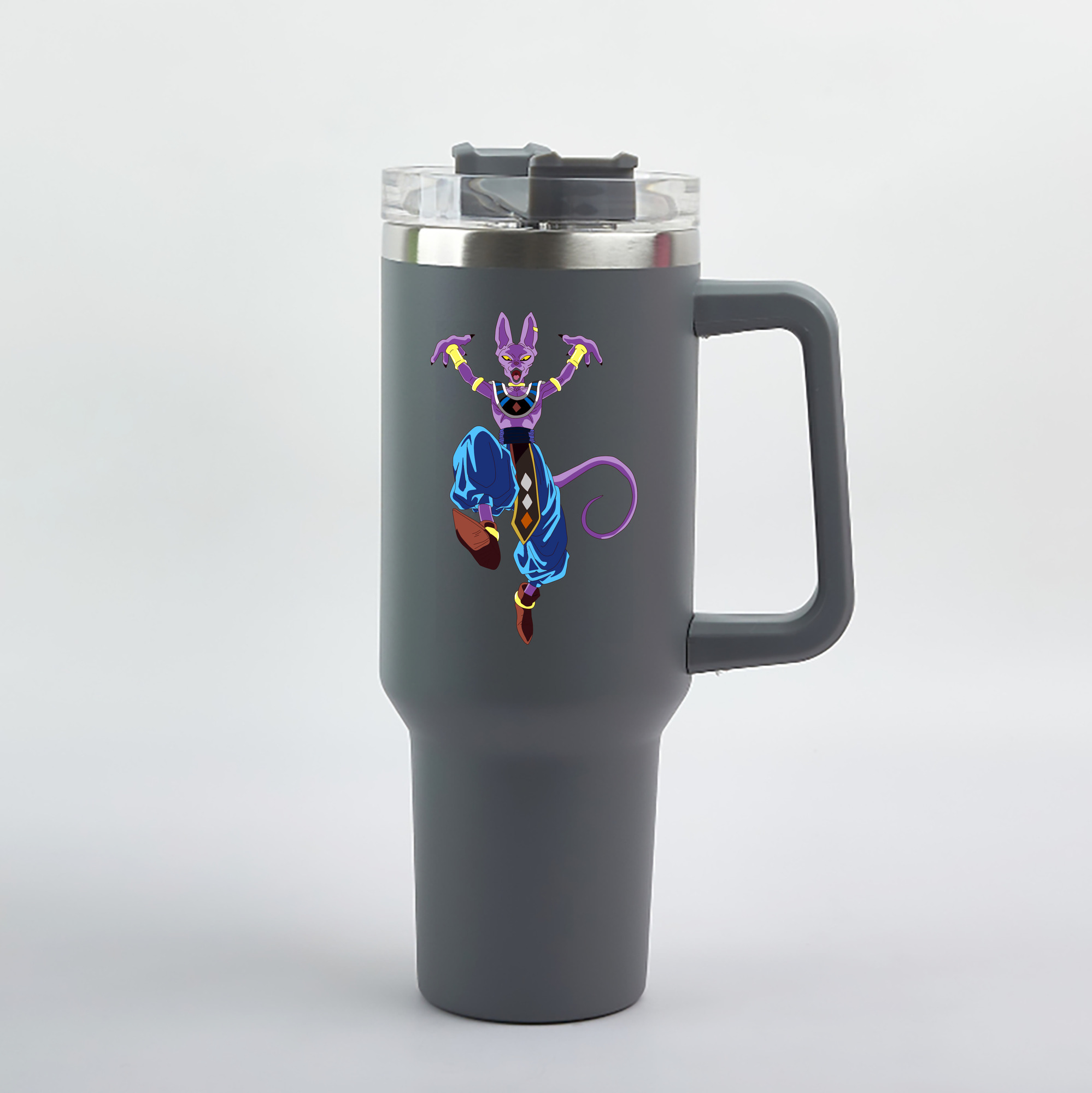 （画像用） ドラゴンボール ビルス 破壊神ビルス DRAGON BALL Beerus Birusu 1200mL車用タンブラー（カラープリント）
