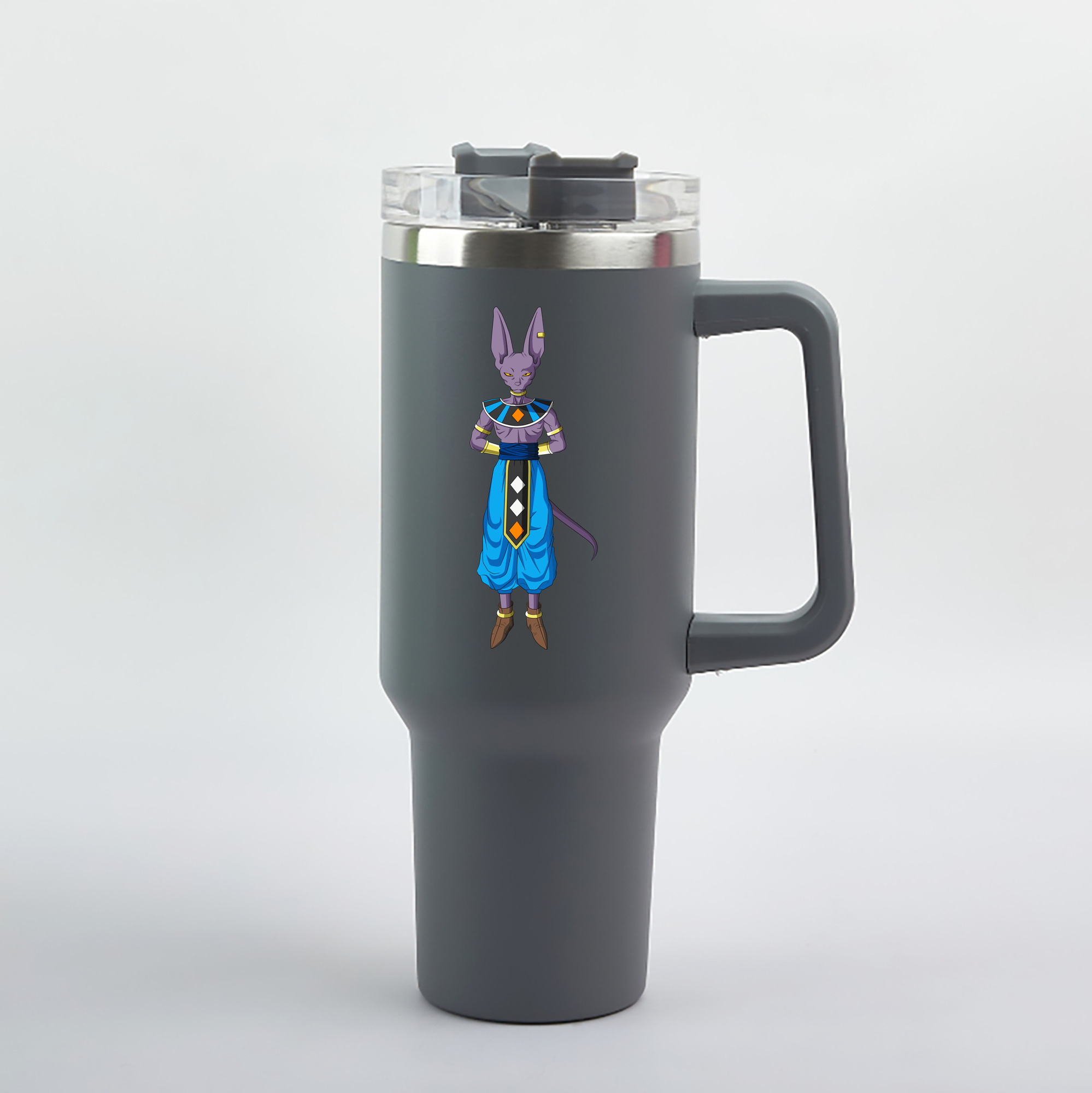 （画像用） ドラゴンボール ビルス 破壊神ビルス DRAGON BALL Beerus Birusu 1200mL車用タンブラー（カラープリント）