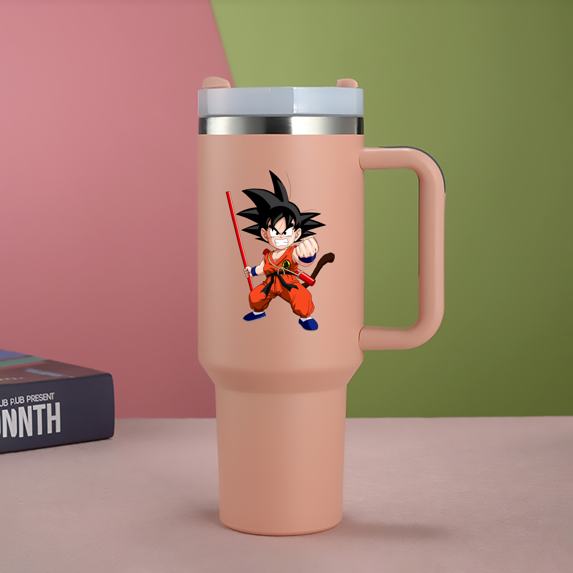 （画像用） ドラゴンボール 孫悟空（そん ごくう）Son Goku カカロット DRAGON BALL Kakarotto 1200mL車用タンブラー（カラープリント）
