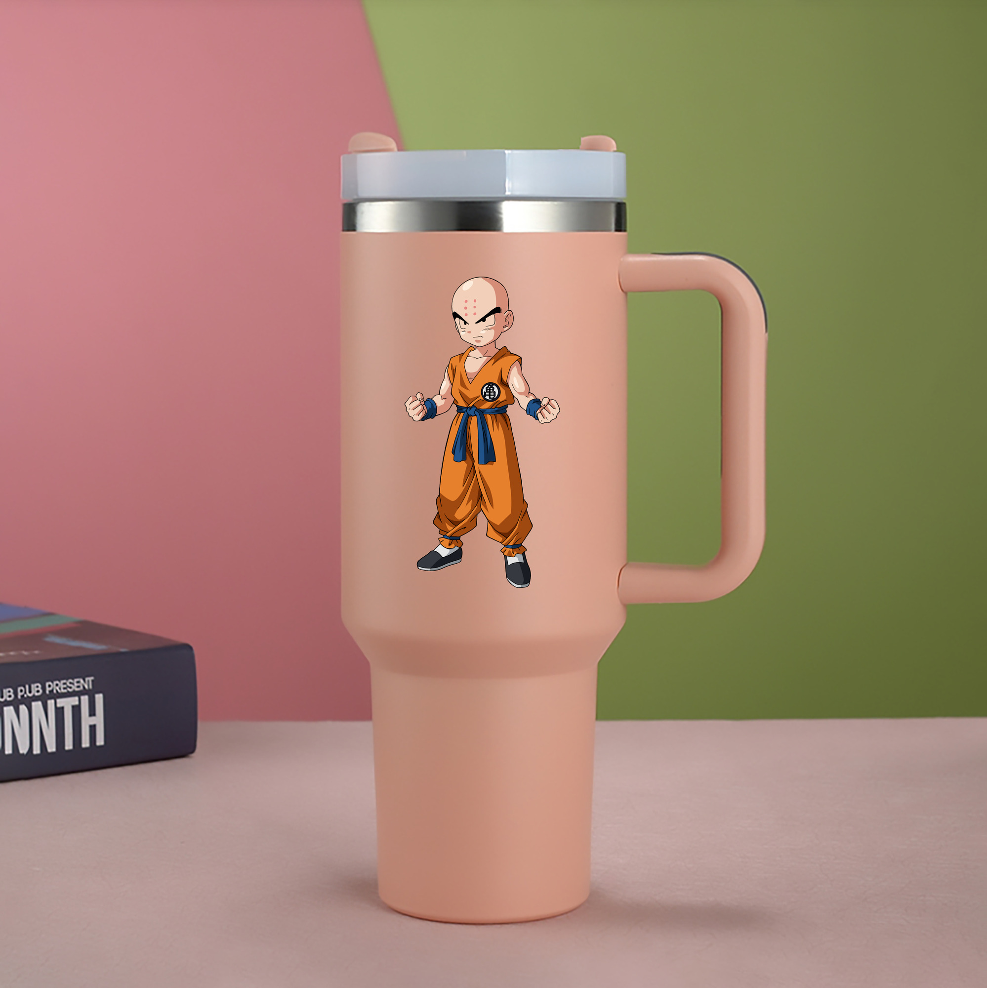 （画像用） ドラゴンボール クリリン DRAGON BALL krillin 1200mL車用タンブラー（カラープリント）