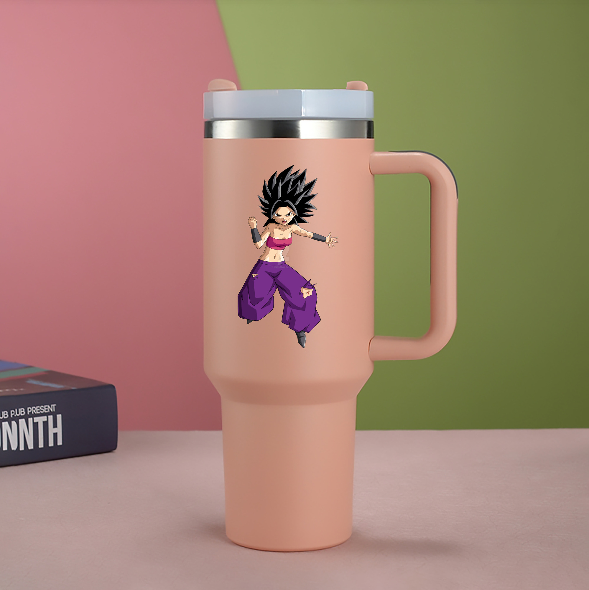 （画像用） ドラゴンボール カリフラ DRAGON BALL Caulifla 1200mL車用タンブラー（カラープリント）