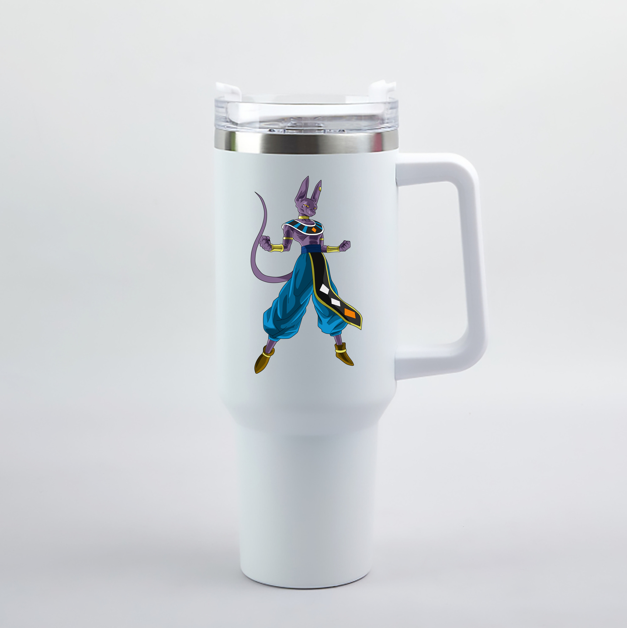 （画像用） ドラゴンボール ビルス 破壊神ビルス DRAGON BALL Beerus Birusu 1200mL車用タンブラー（カラープリント）