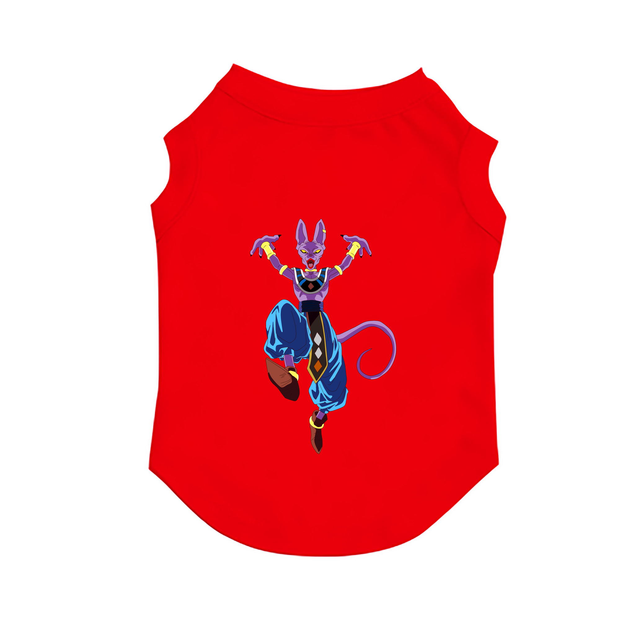 （画像用） ドラゴンボール ビルス 破壊神ビルス DRAGON BALL Beerus Birusu ペット用ベスト