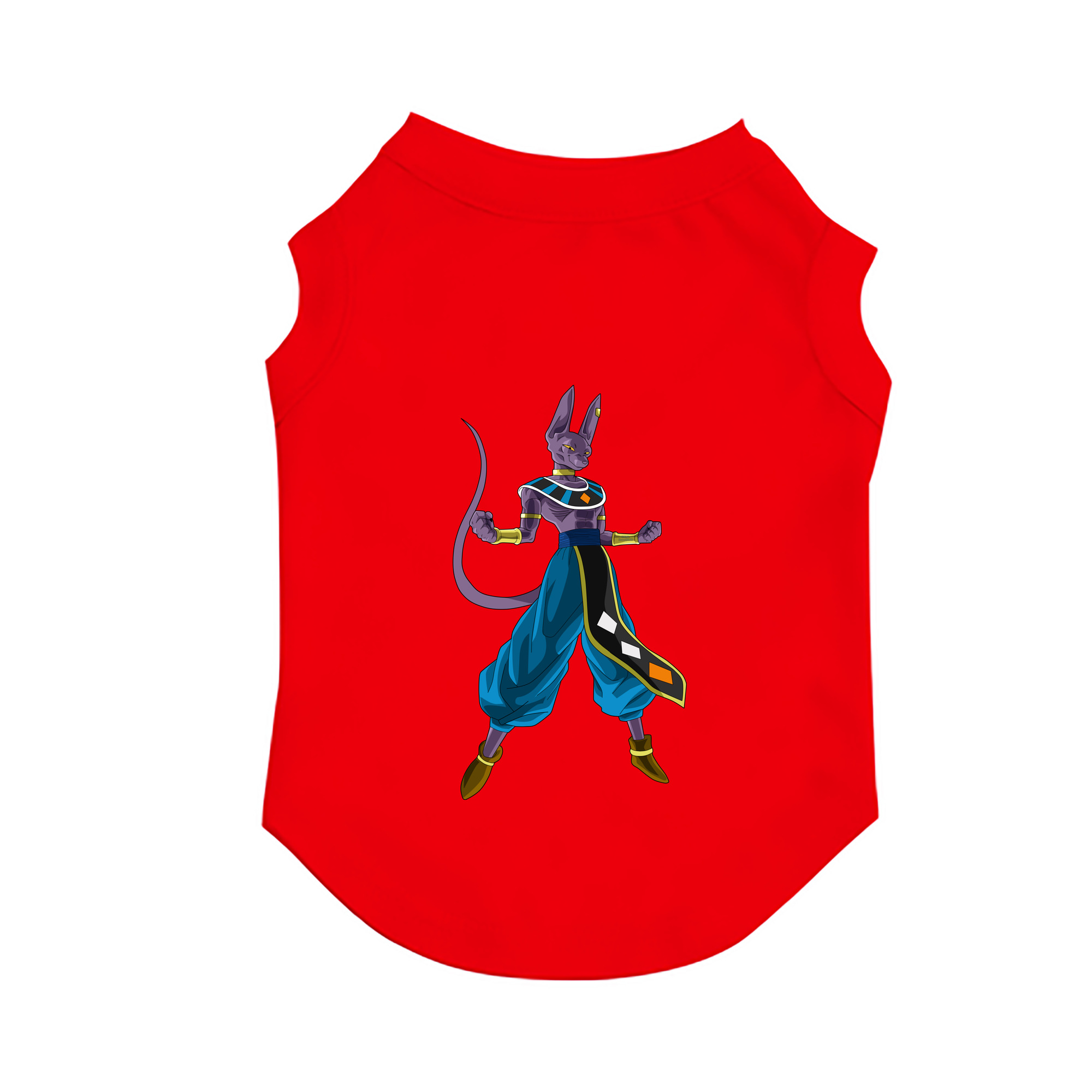 （画像用） ドラゴンボール ビルス 破壊神ビルス DRAGON BALL Beerus Birusu ペット用ベスト