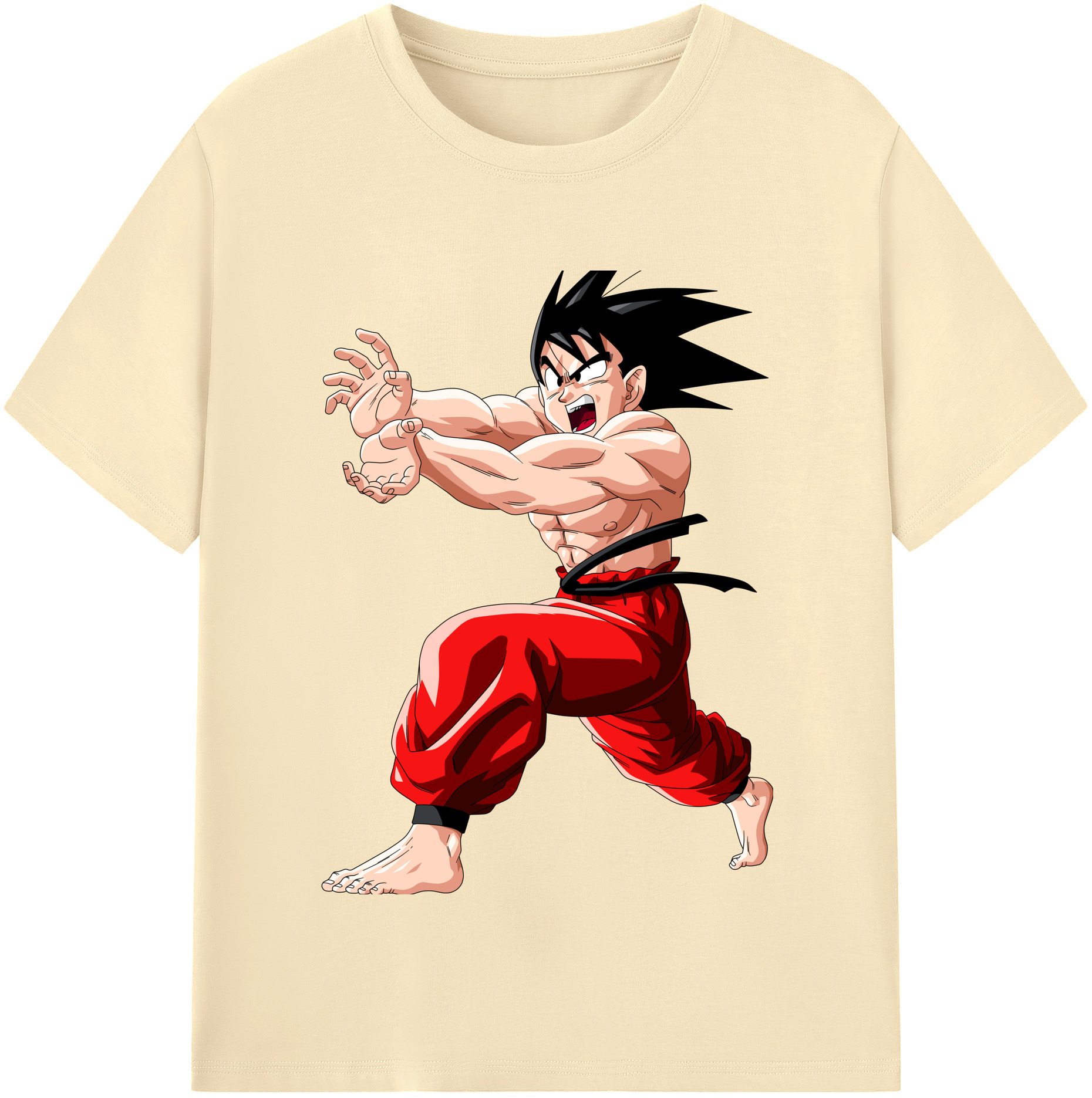 （画像用） ドラゴンボール 孫悟空（そん ごくう）Son Goku カカロット DRAGON BALL Kakarotto 綿100％半袖Tシャツ（フロントプリント）