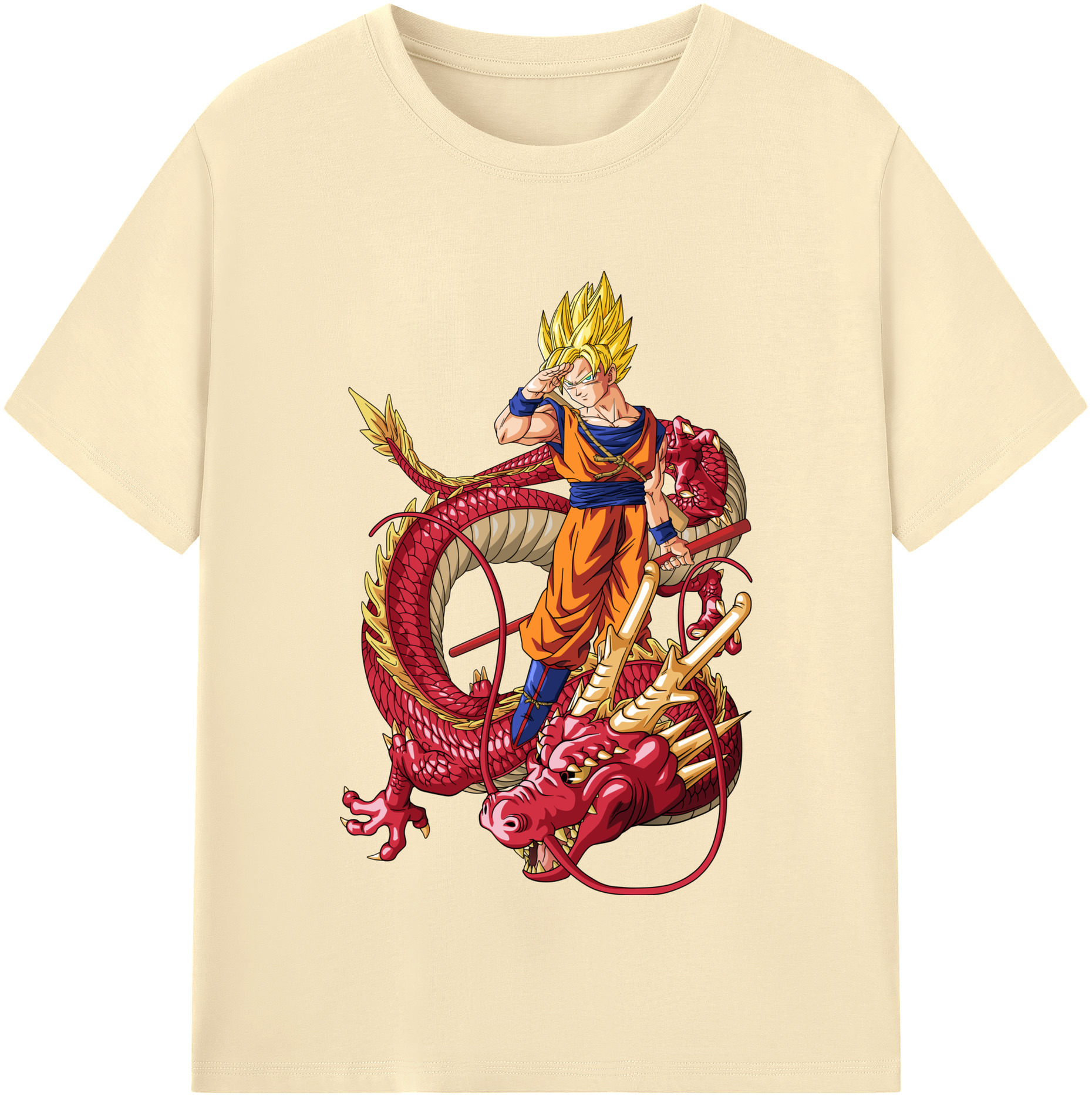 （画像用） ドラゴンボール 孫悟空（そん ごくう）Son Goku カカロット DRAGON BALL Kakarotto 綿100％半袖Tシャツ（フロントプリント）