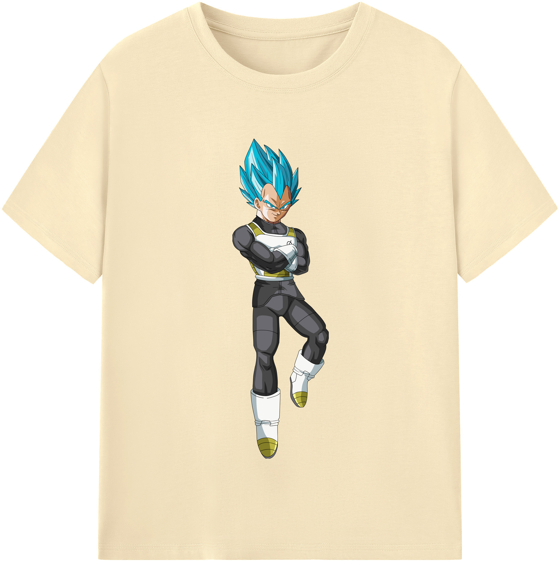 （画像用） ドラゴンボール ベジータ四世（Bejīta Yonsei）DRAGON BALL Vegeta IV 綿100％半袖Tシャツ（フロントプリント）