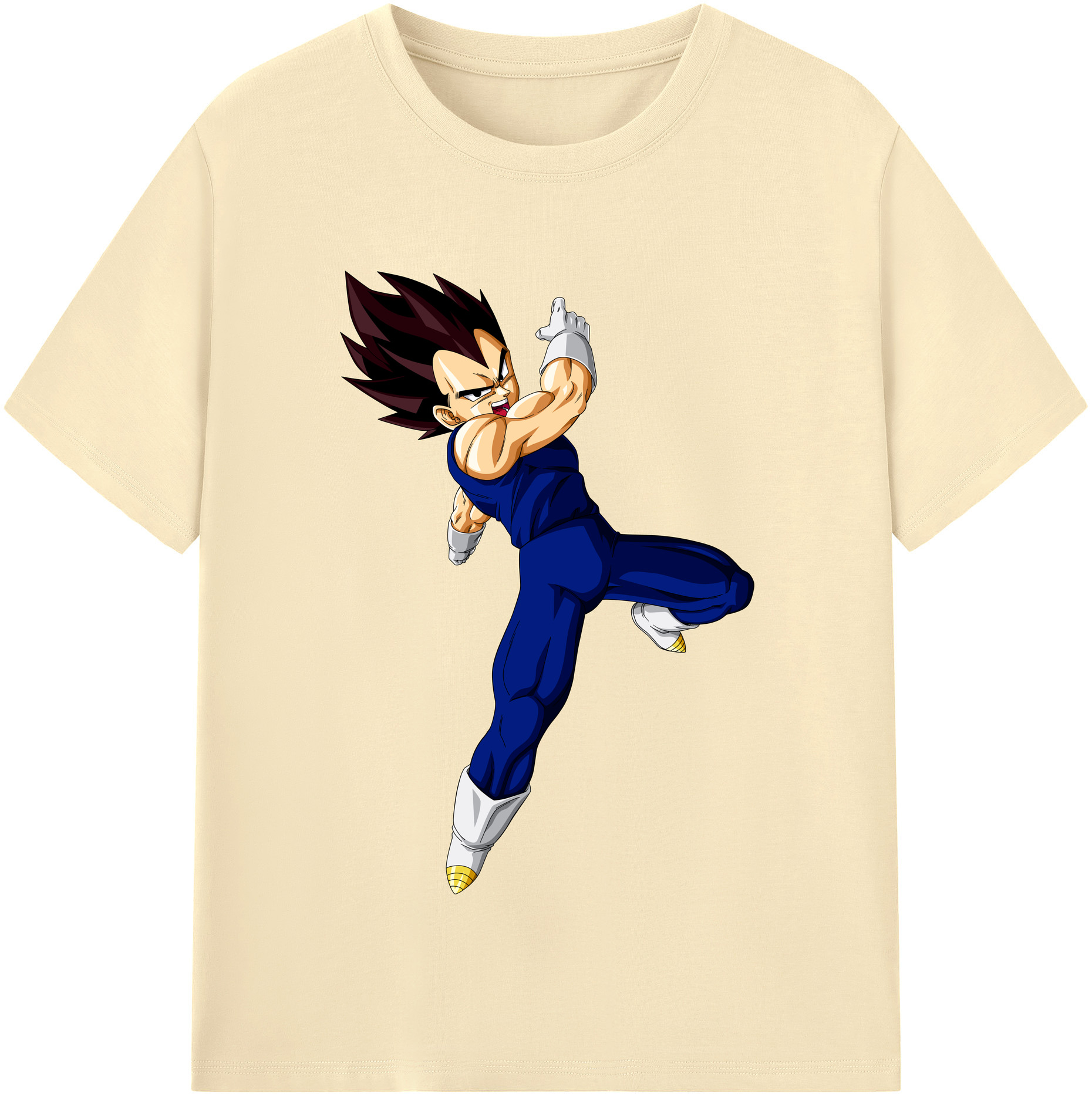 （画像用） ドラゴンボール ベジータ四世（Bejīta Yonsei）DRAGON BALL Vegeta IV 綿100％半袖Tシャツ（フロントプリント）