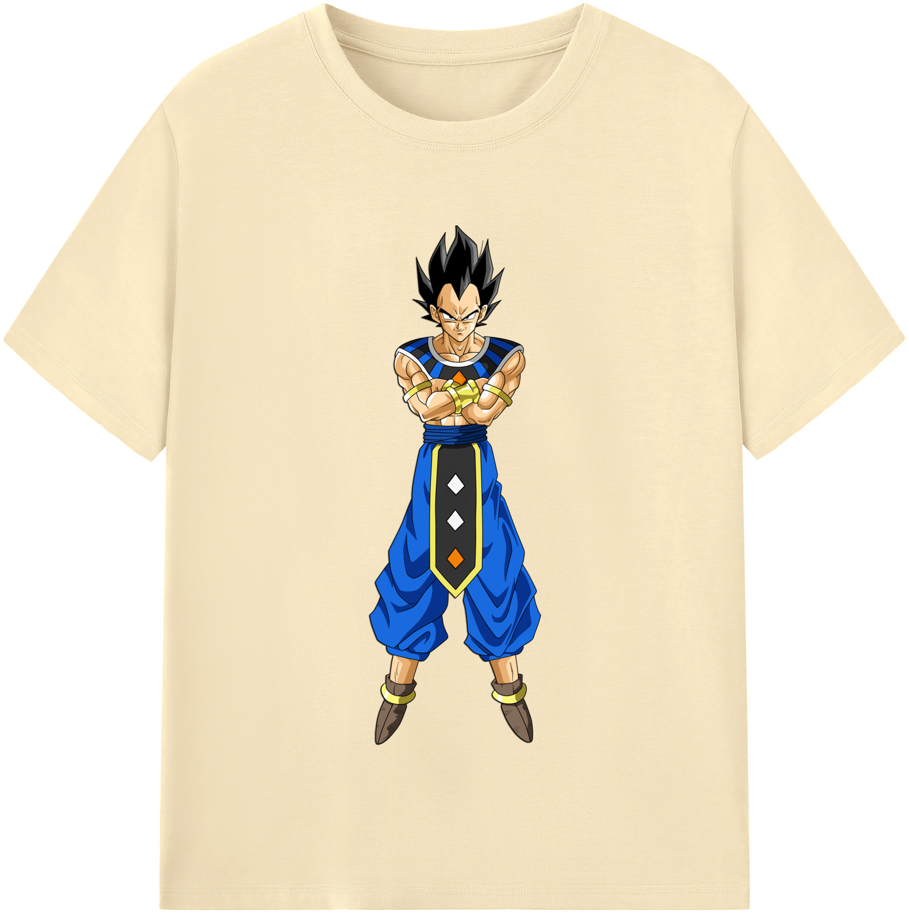 （画像用） ドラゴンボール ベジータ四世（Bejīta Yonsei）DRAGON BALL Vegeta IV 綿100％半袖Tシャツ（フロントプリント）