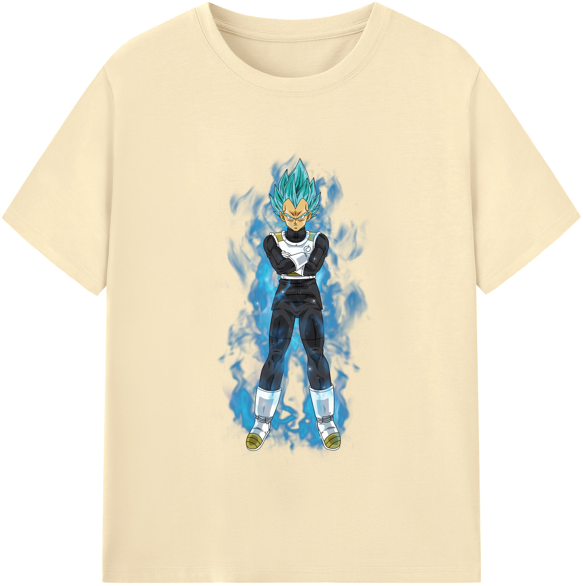 （画像用） ドラゴンボール ベジータ四世（Bejīta Yonsei）DRAGON BALL Vegeta IV 綿100％半袖Tシャツ（フロントプリント）