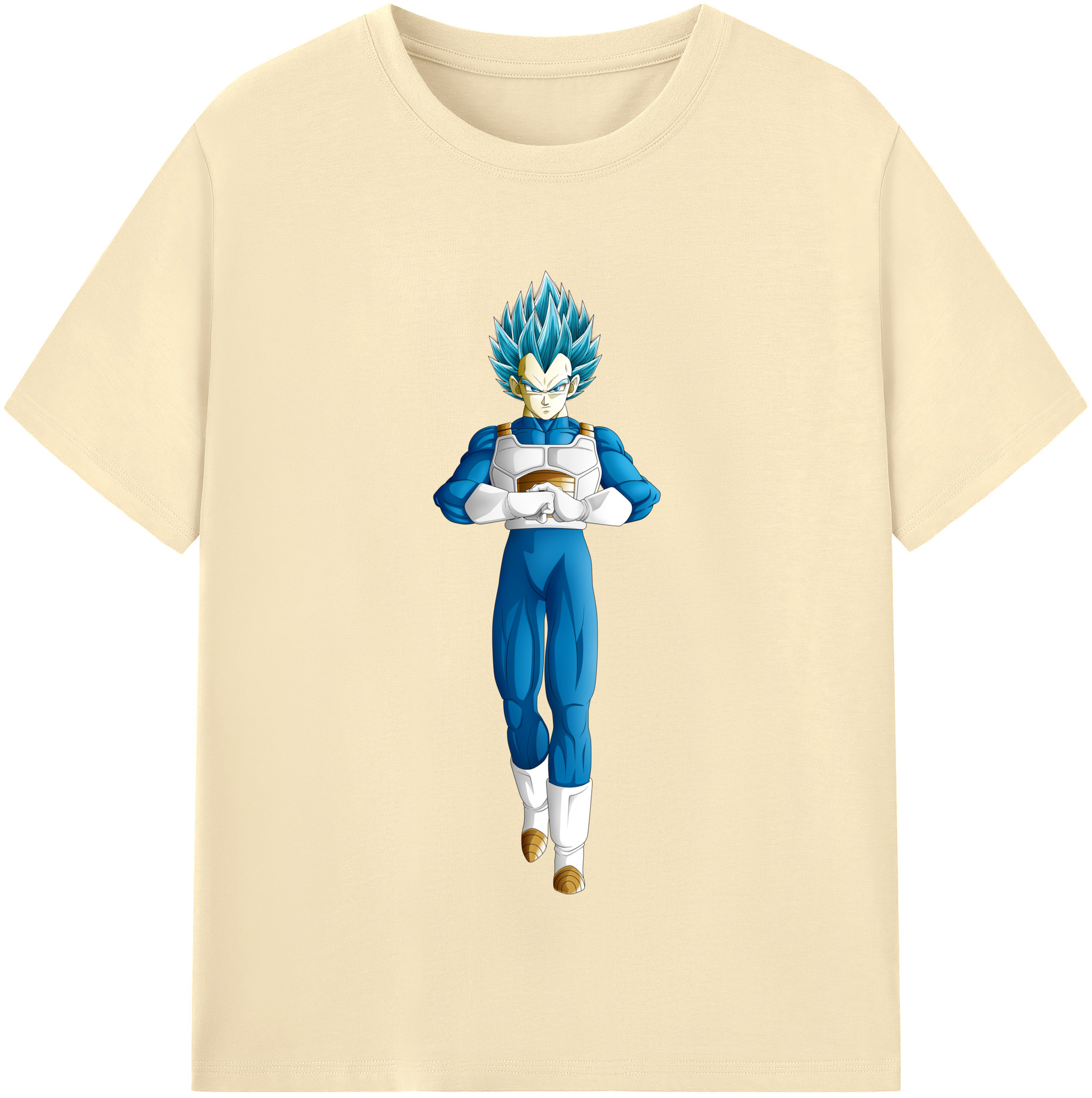 （画像用） ドラゴンボール ベジータ四世（Bejīta Yonsei）DRAGON BALL Vegeta IV 綿100％半袖Tシャツ（フロントプリント）