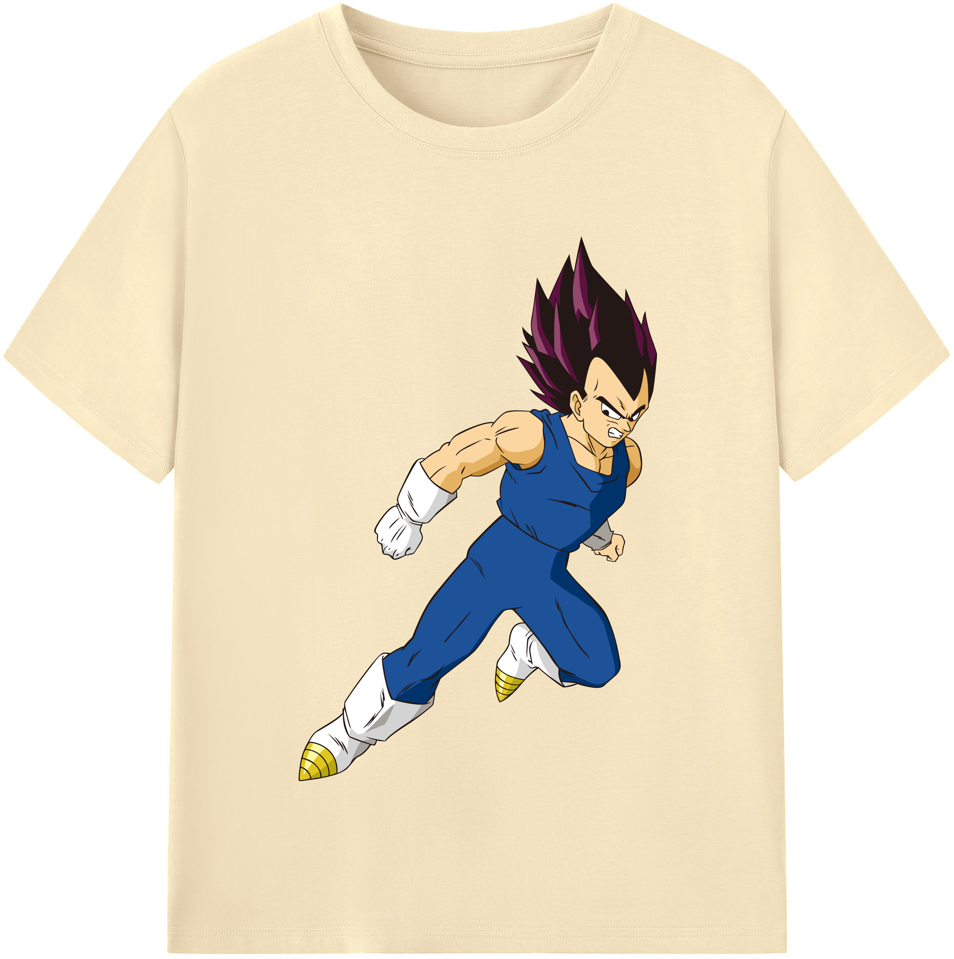 （画像用） ドラゴンボール ベジータ四世（Bejīta Yonsei）DRAGON BALL Vegeta IV 綿100％半袖Tシャツ（フロントプリント）
