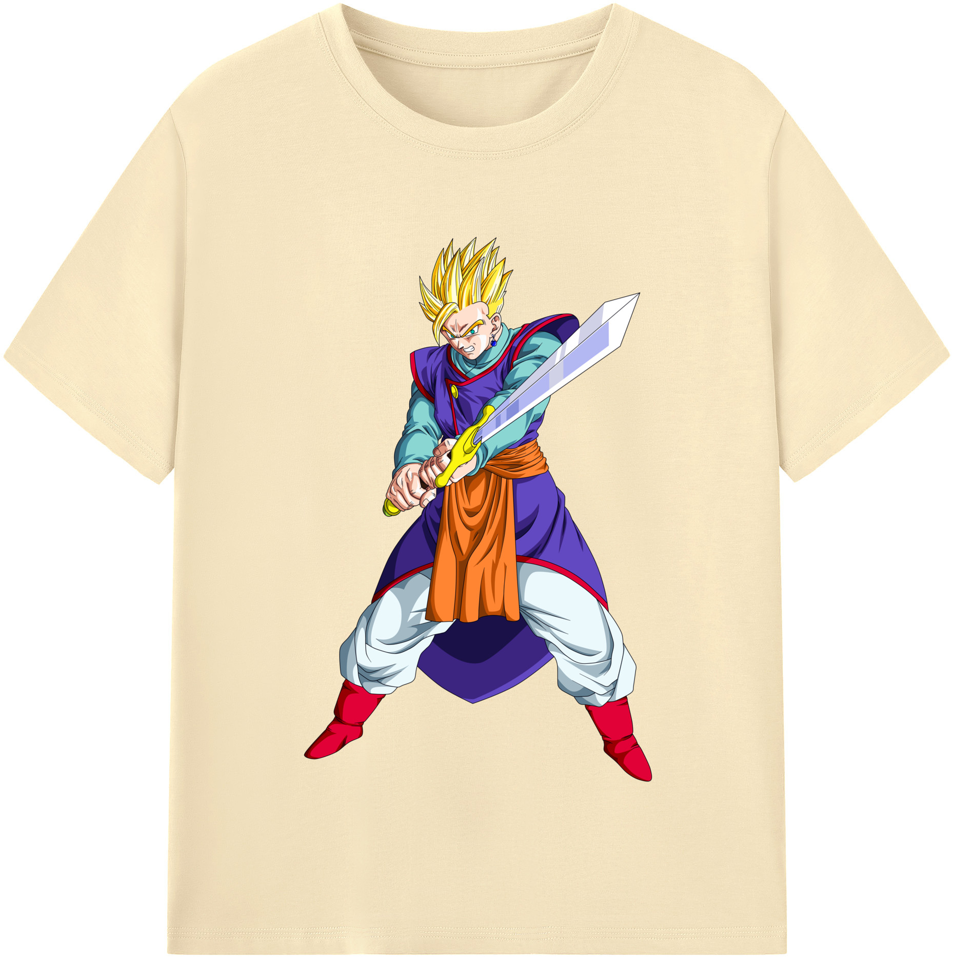（画像用） ドラゴンボール 孫 悟飯（そんごはん）DRAGON BALL Son Gohan 綿100％半袖Tシャツ（フロントプリント）