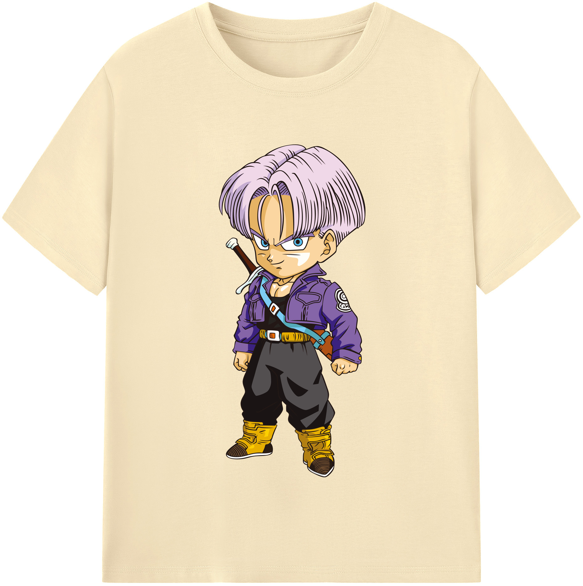 （画像用） ドラゴンボール トランクス（Torankusu）DRAGON BALL Trunks 綿100％半袖Tシャツ（フロントプリント）
