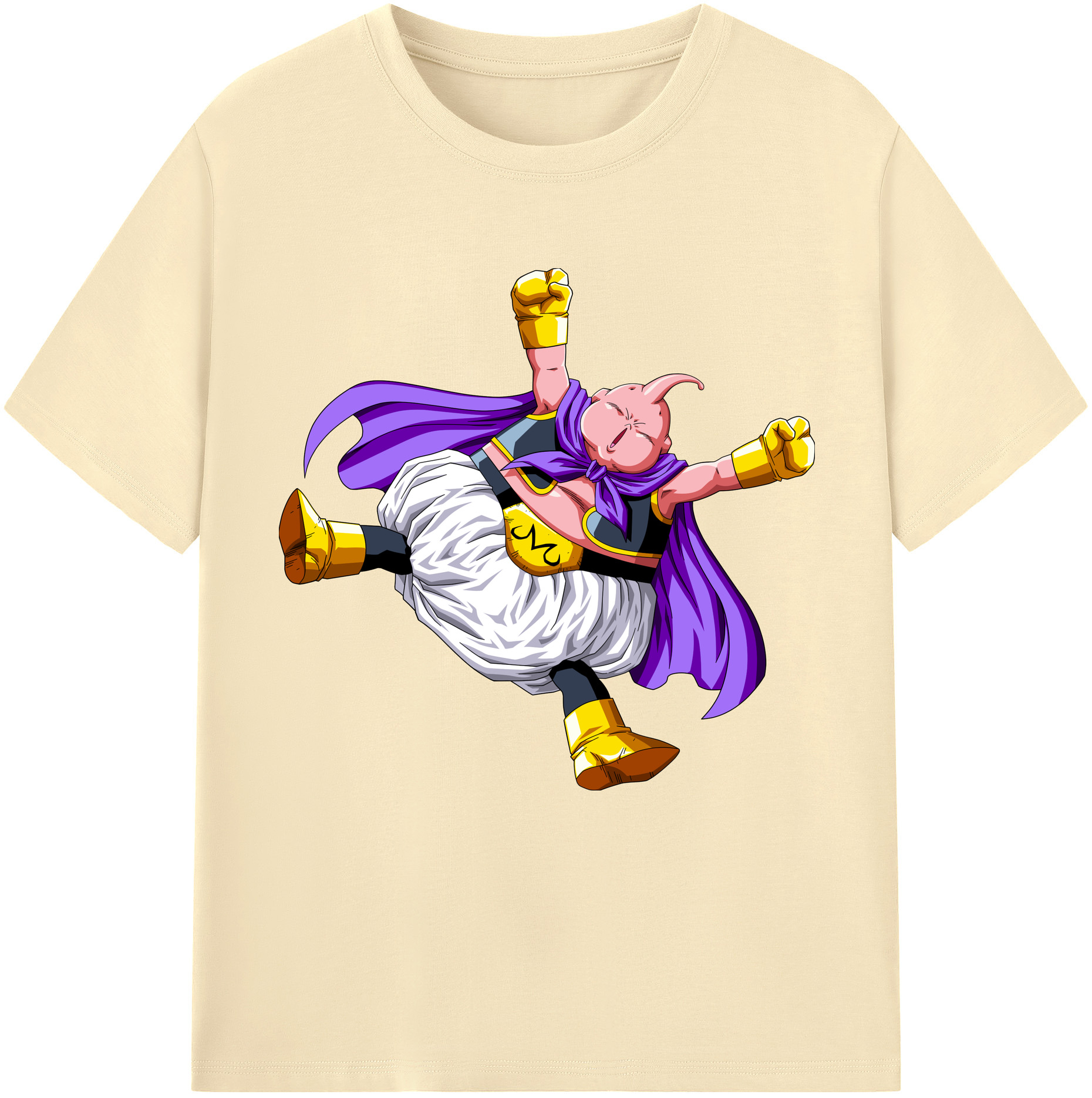 （画像用） ドラゴンボール 魔人ブウ DRAGON BALL Majin Buu 綿100％半袖Tシャツ（フロントプリント）