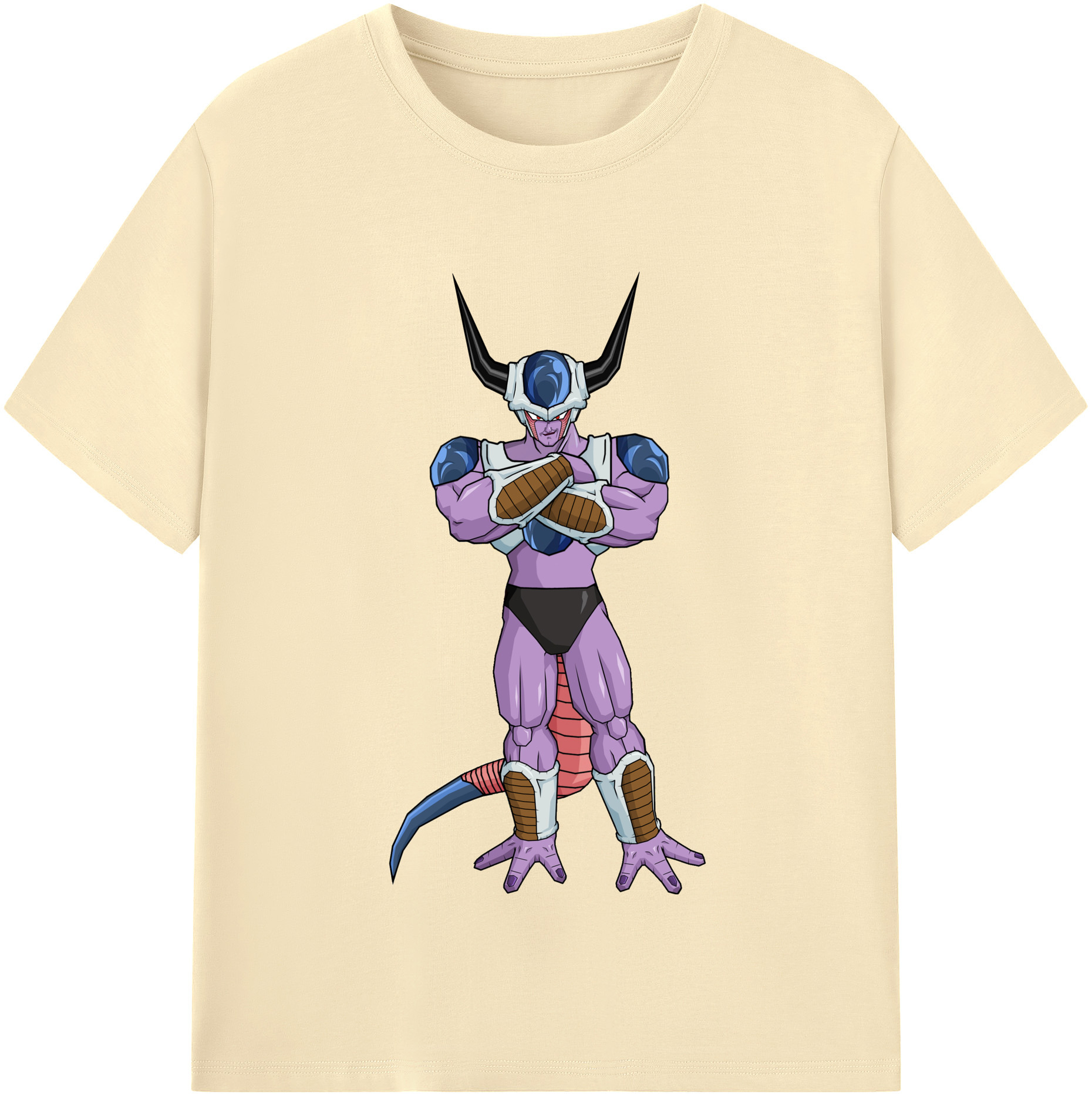 （画像用） ドラゴンボール フリーザ DRAGON BALL Frieza 綿100％半袖Tシャツ（フロントプリント）