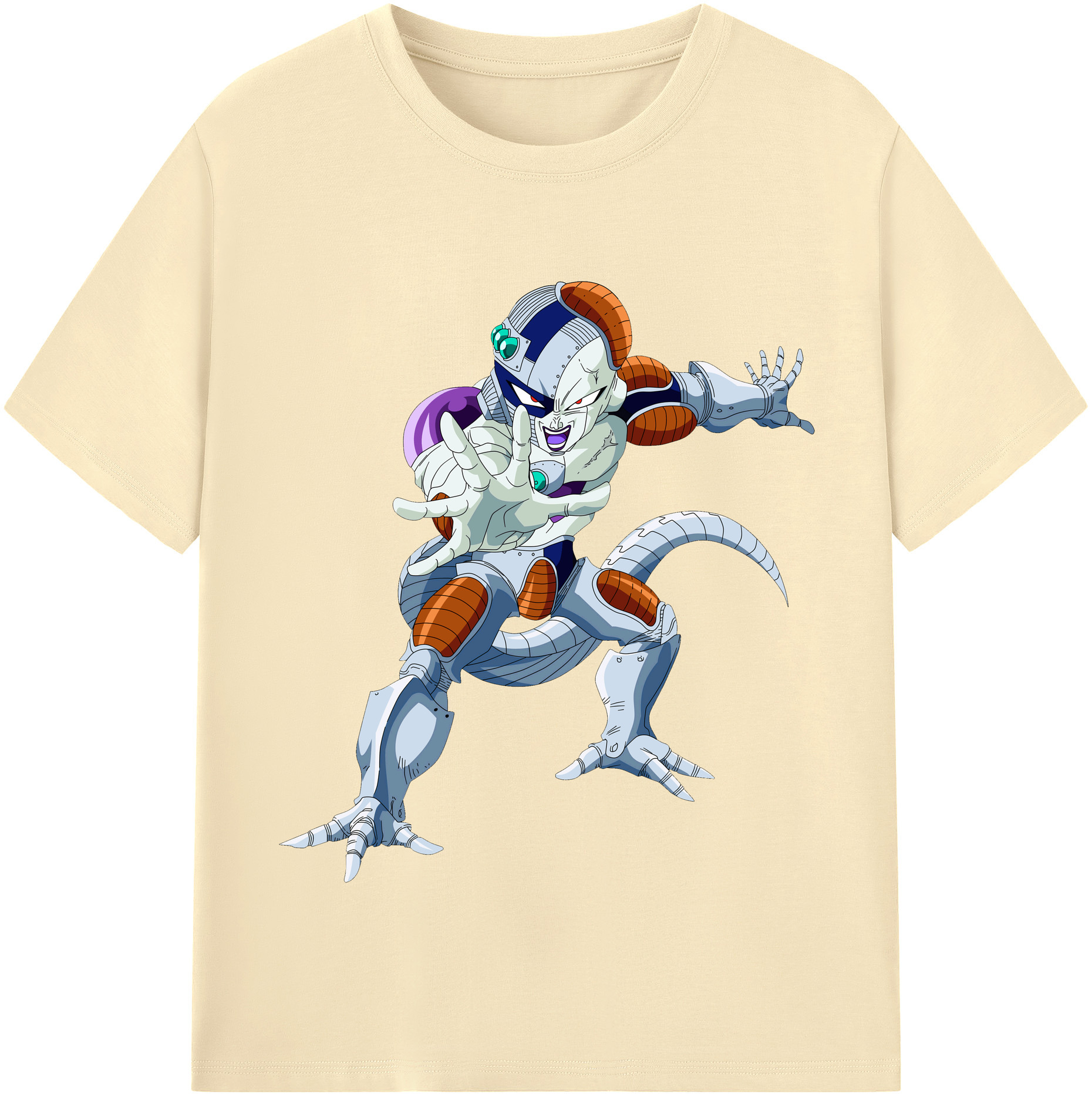 （画像用） ドラゴンボール フリーザ DRAGON BALL Frieza 綿100％半袖Tシャツ（フロントプリント）