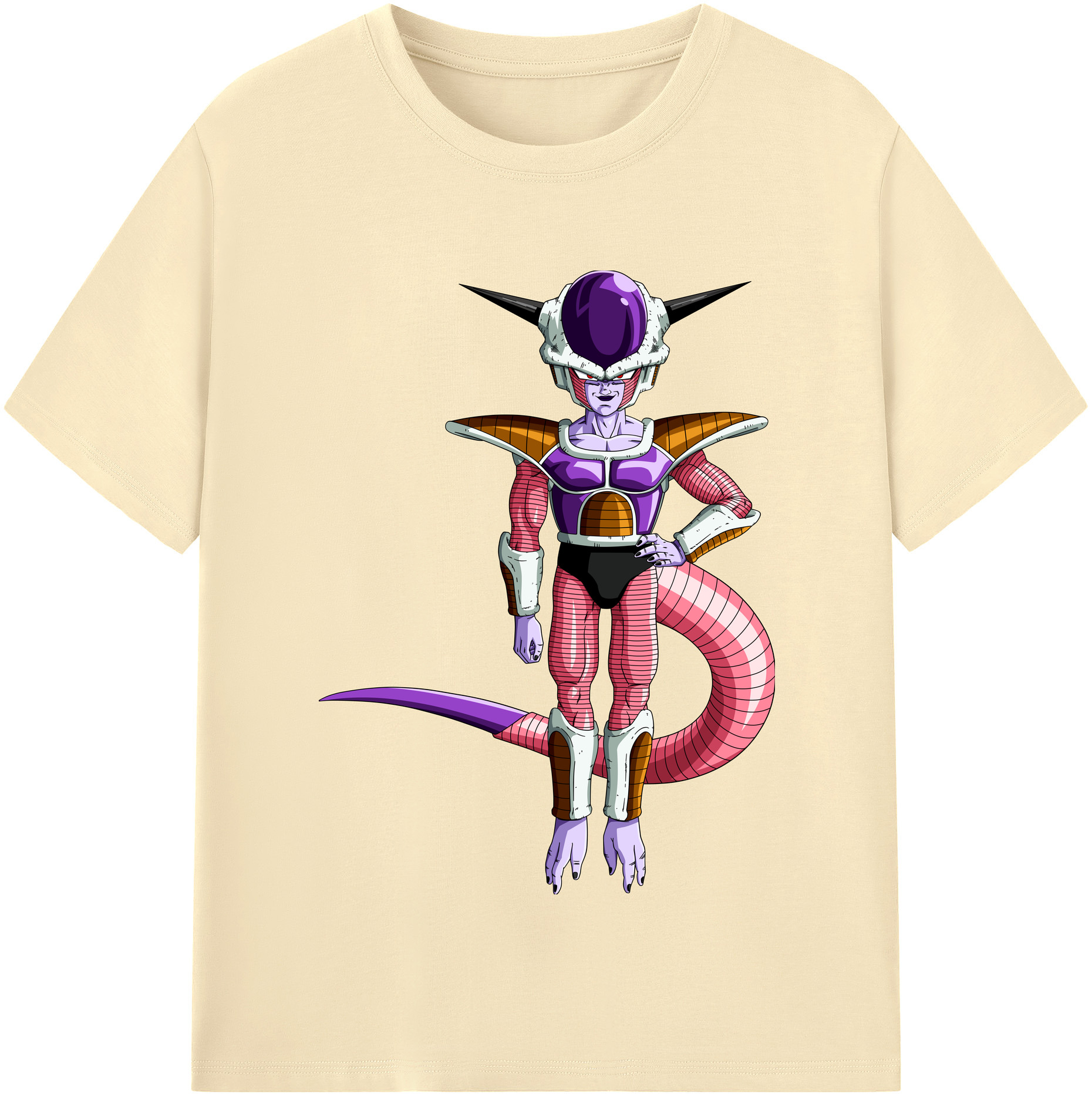 （画像用） ドラゴンボール フリーザ DRAGON BALL Frieza 綿100％半袖Tシャツ（フロントプリント）