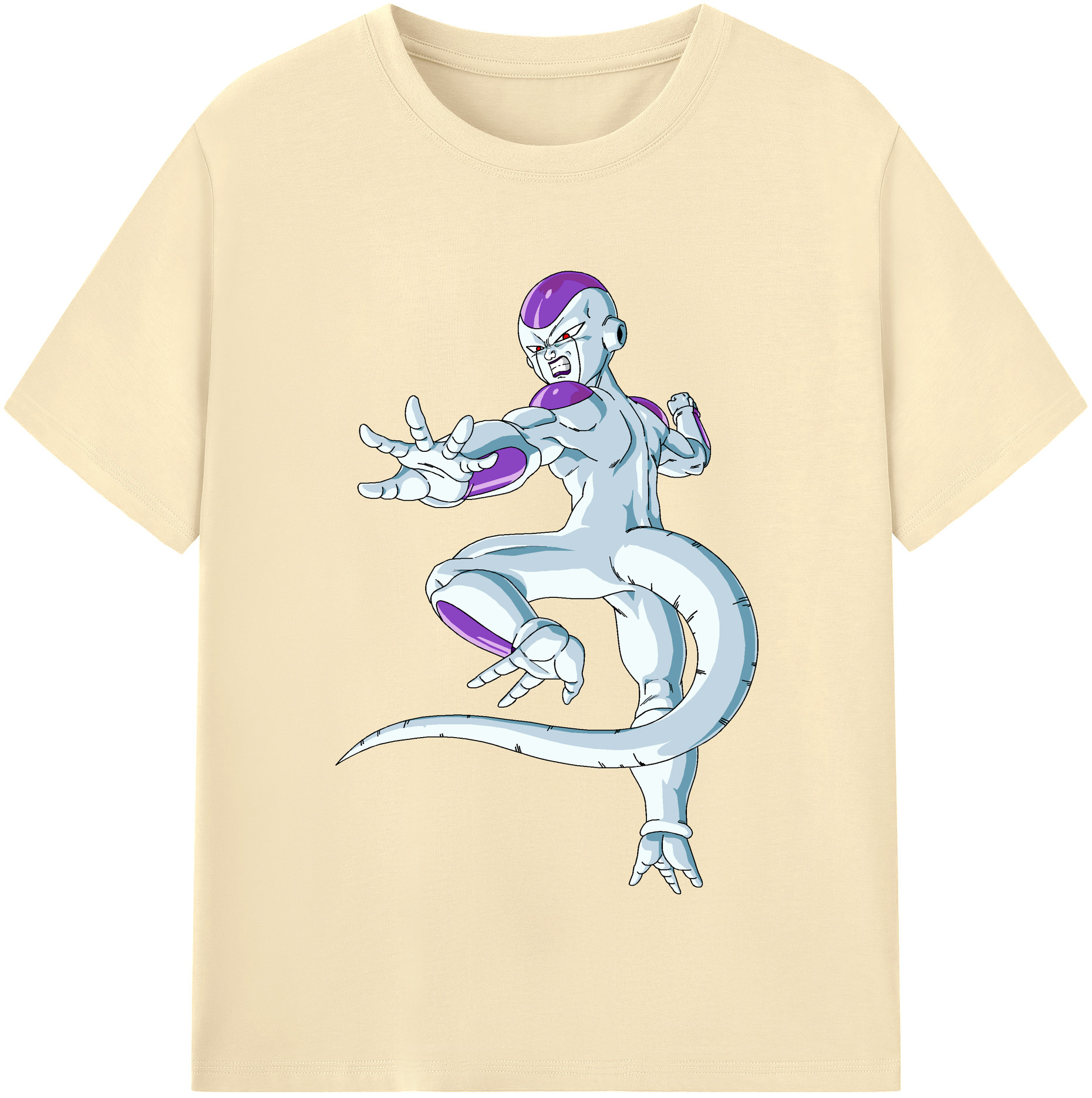 （画像用） ドラゴンボール フリーザ DRAGON BALL Frieza 綿100％半袖Tシャツ（フロントプリント）