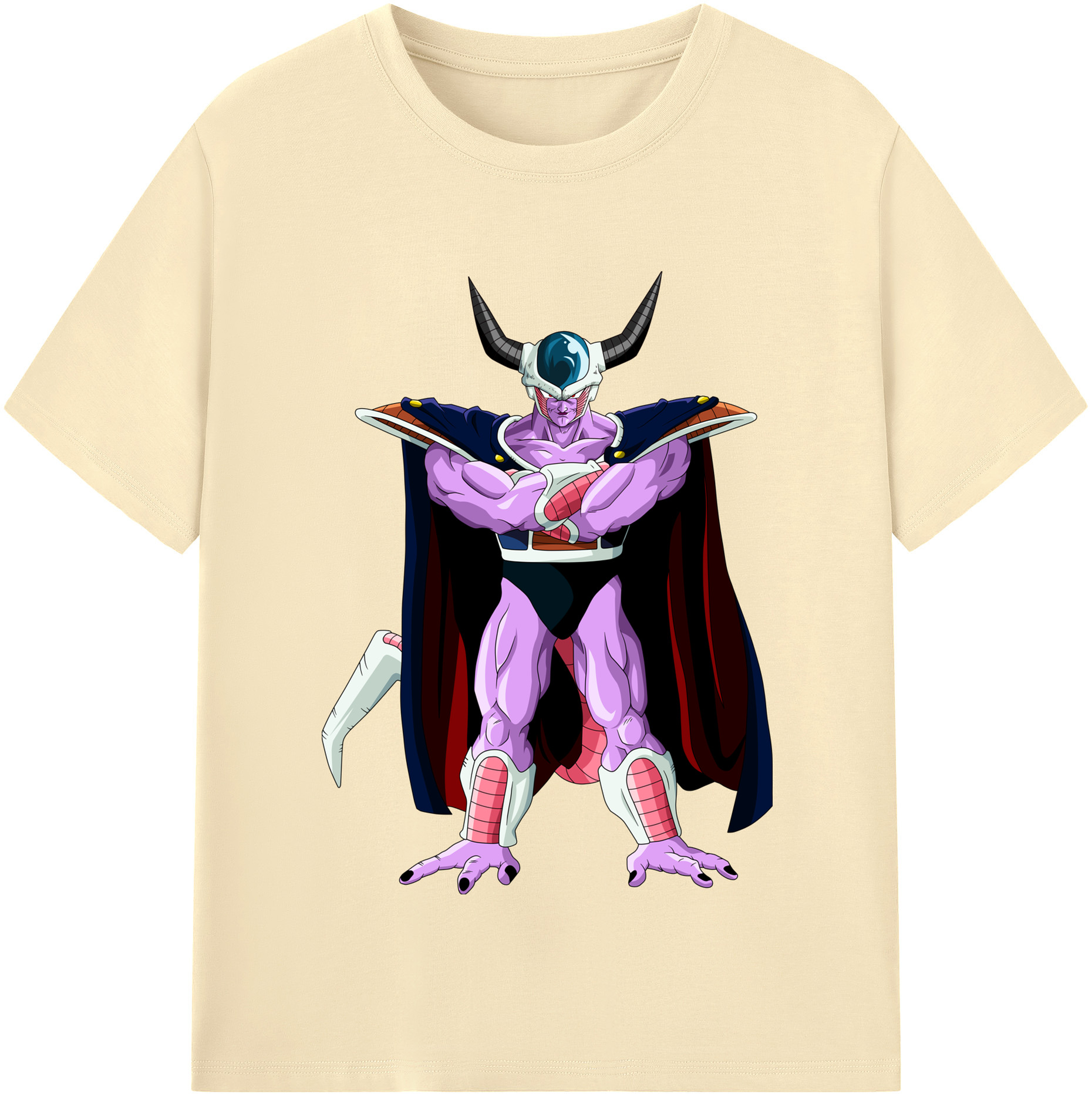 （画像用） ドラゴンボール コルド大王 DRAGON BALL King Cold 綿100％半袖Tシャツ（フロントプリント）