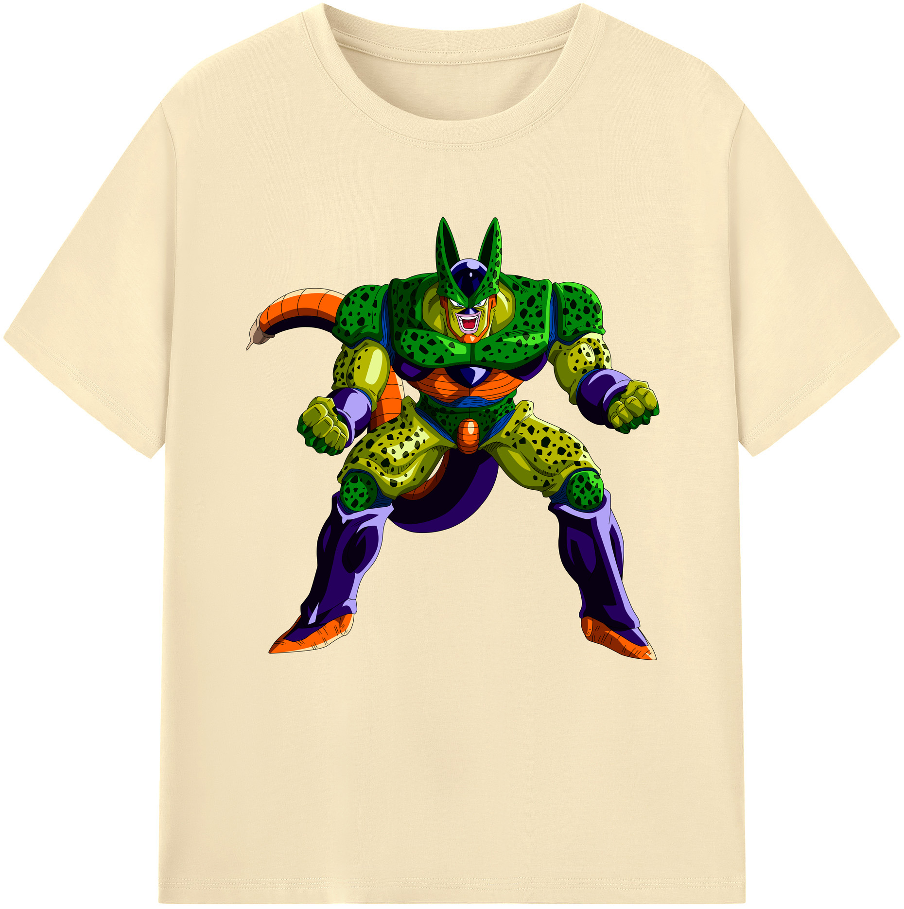 （画像用） ドラゴンボール セル DRAGON BALL Cell 綿100％半袖Tシャツ（フロントプリント）