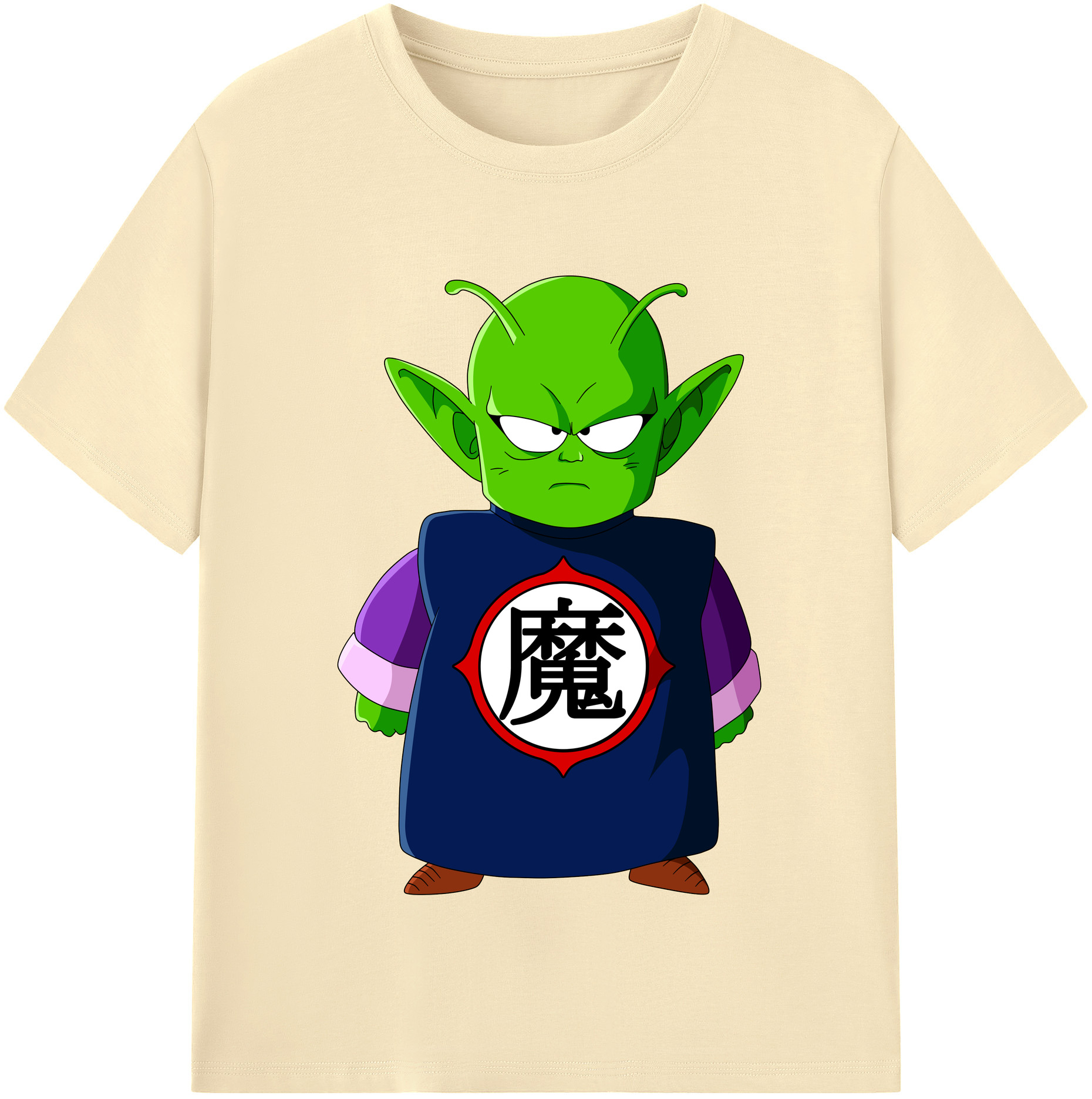 （画像用） ドラゴンボール ピッコロ DRAGON BALL Piccolo 綿100％半袖Tシャツ（フロントプリント）