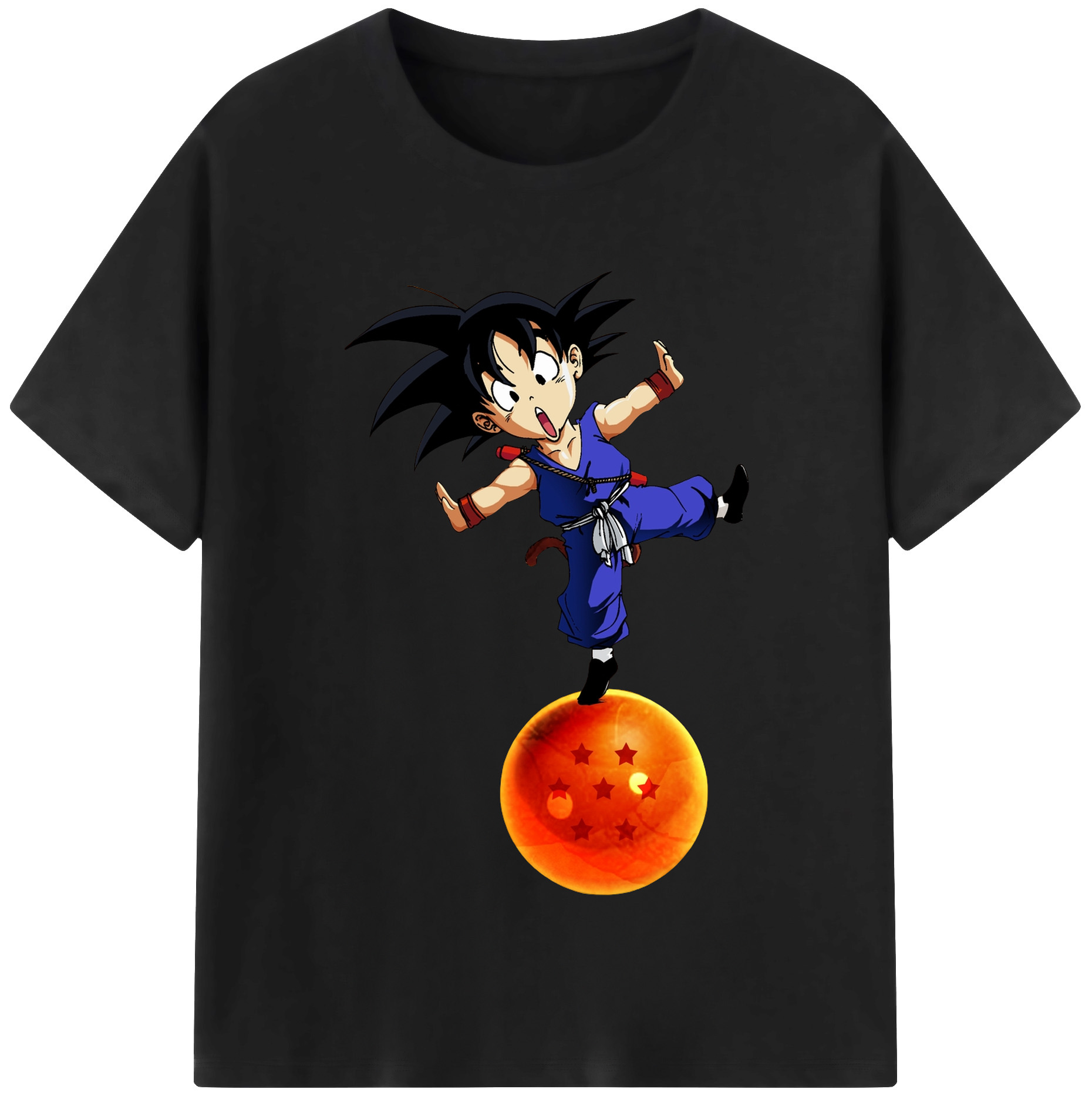 （画像用） ドラゴンボール 孫悟空（そん ごくう）Son Goku カカロット DRAGON BALL Kakarotto 綿100％半袖Tシャツ（フロントプリント）