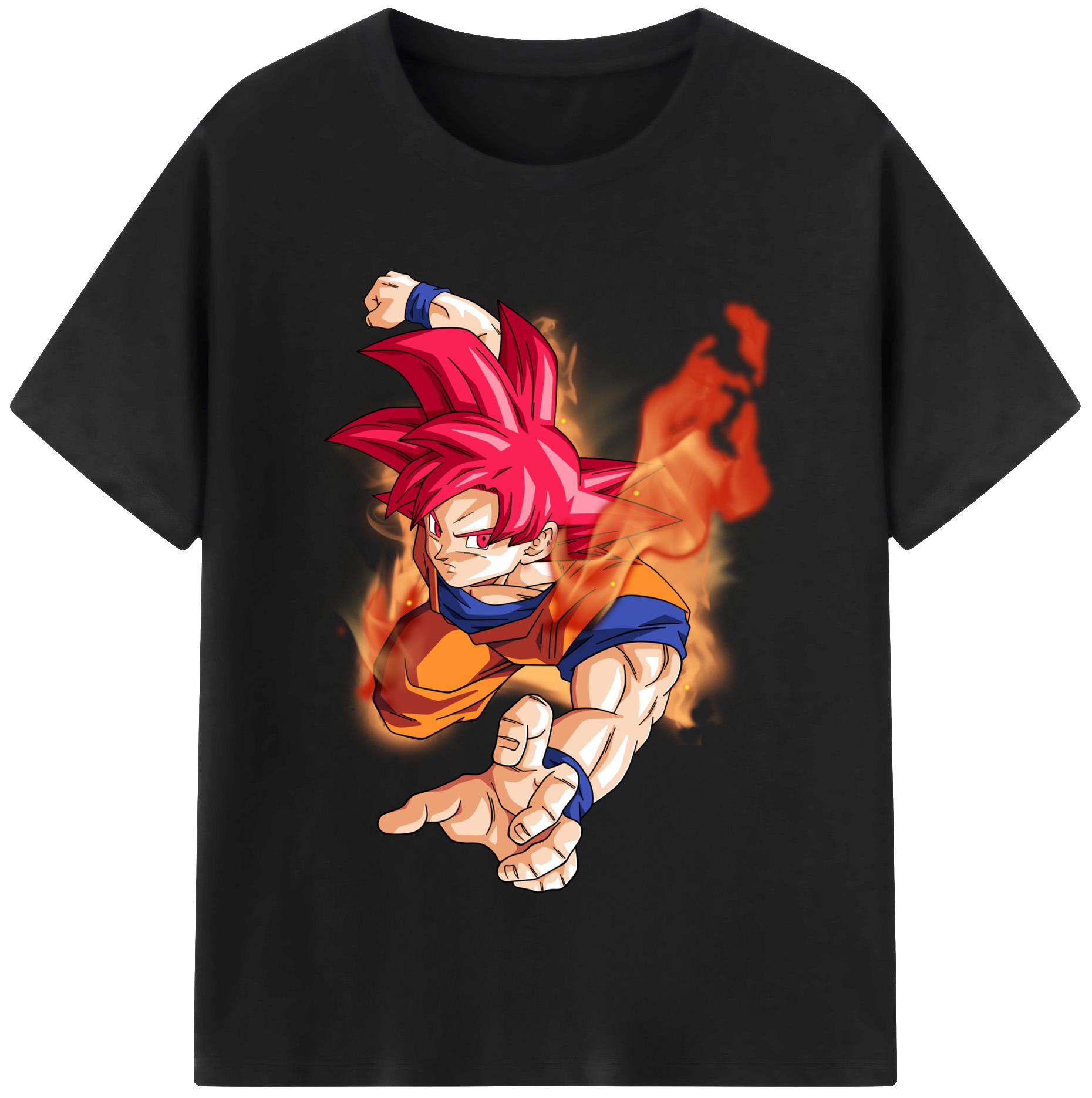 （画像用） ドラゴンボール 孫悟空（そん ごくう）Son Goku カカロット DRAGON BALL Kakarotto 綿100％半袖Tシャツ（フロントプリント）